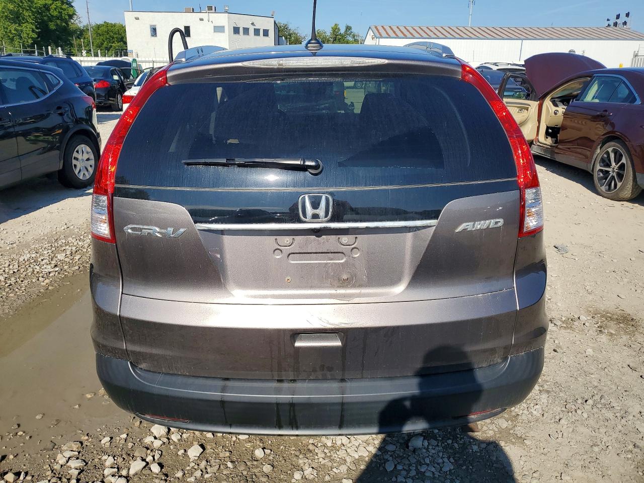2013 Honda Cr-v Exl Gray vin: 5J6RM4H7XDL000042