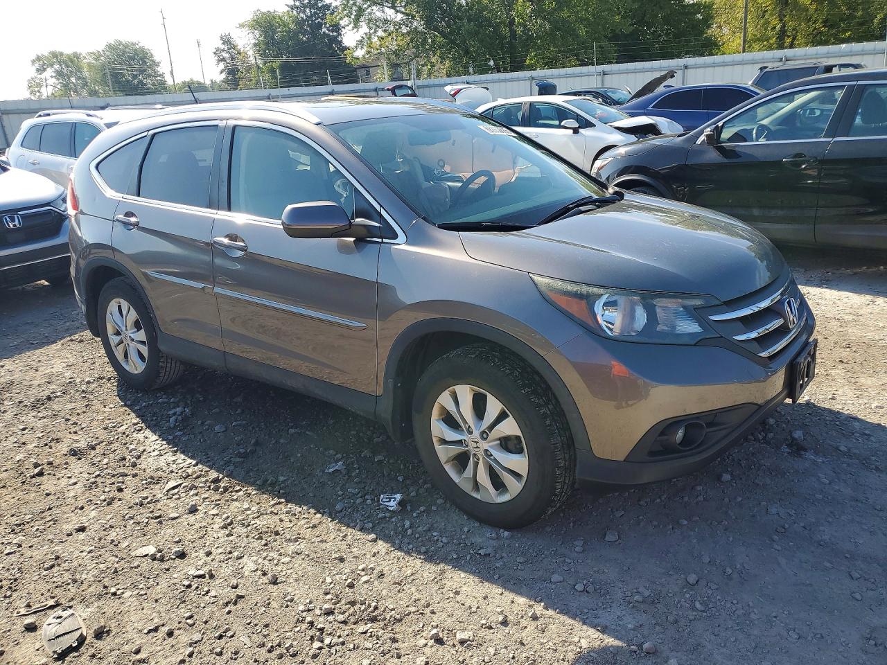 2013 Honda Cr-v Exl Gray vin: 5J6RM4H7XDL000042
