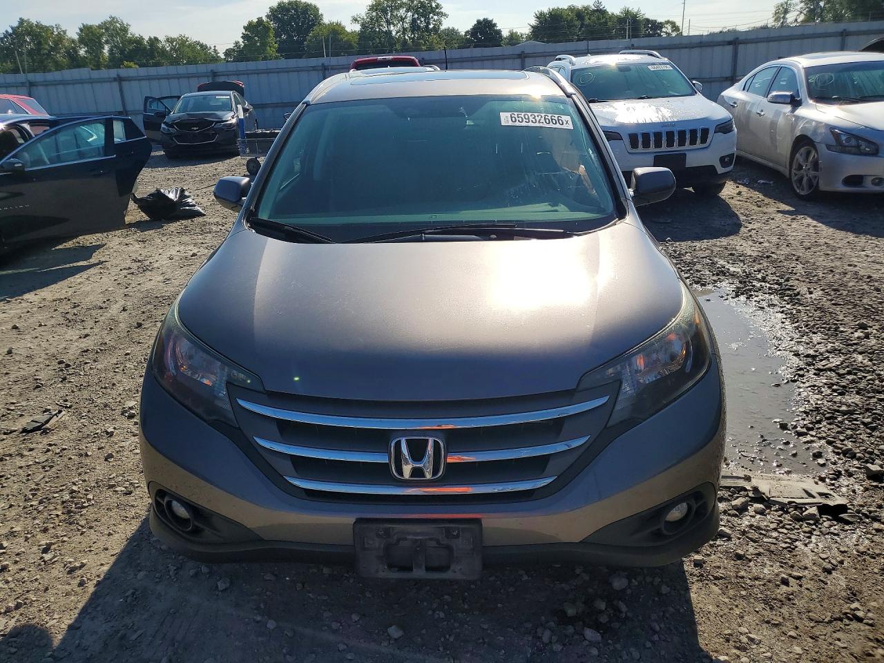 2013 Honda Cr-v Exl Gray vin: 5J6RM4H7XDL000042