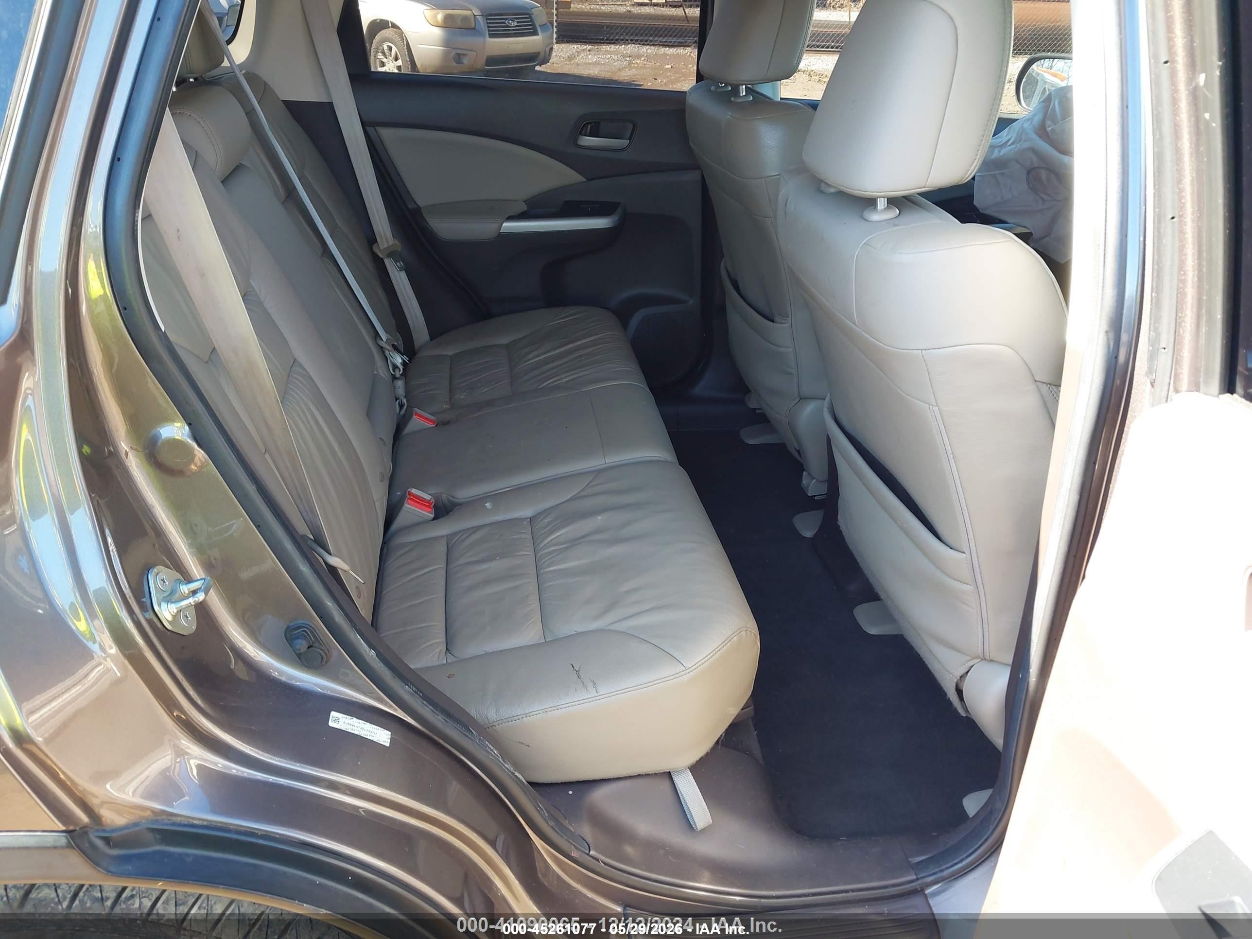 2013 Honda Cr-v Ex-l Gray vin: 5J6RM4H7XDL003717