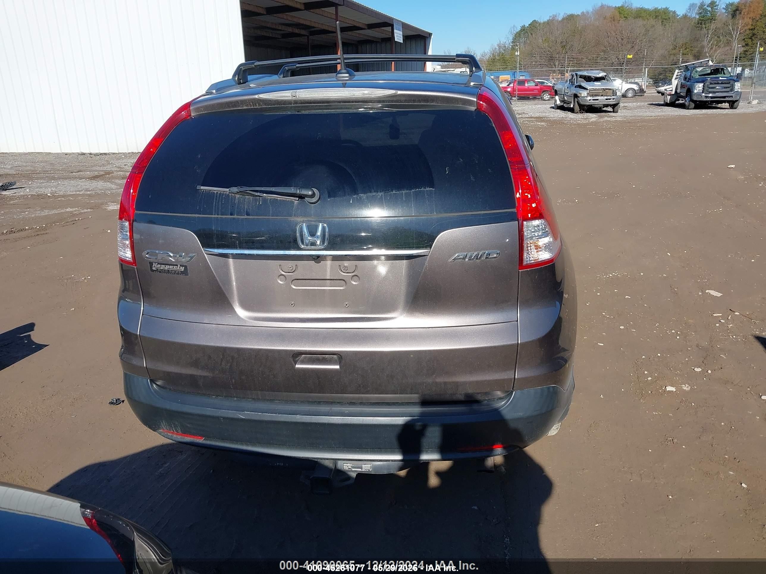 2013 Honda Cr-v Ex-l Gray vin: 5J6RM4H7XDL003717