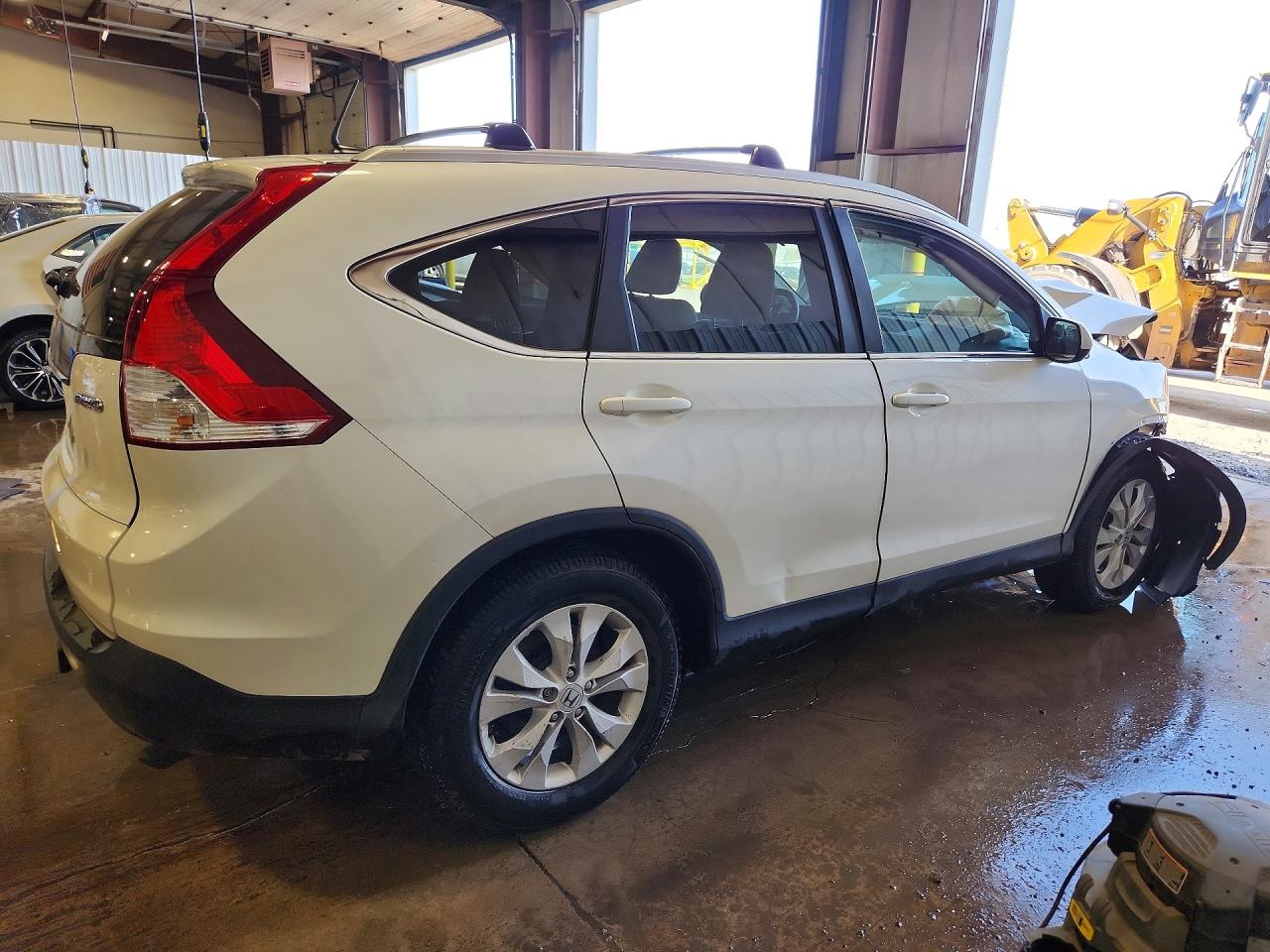 2013 Honda Cr-v Exl White vin: 5J6RM4H7XDL009159