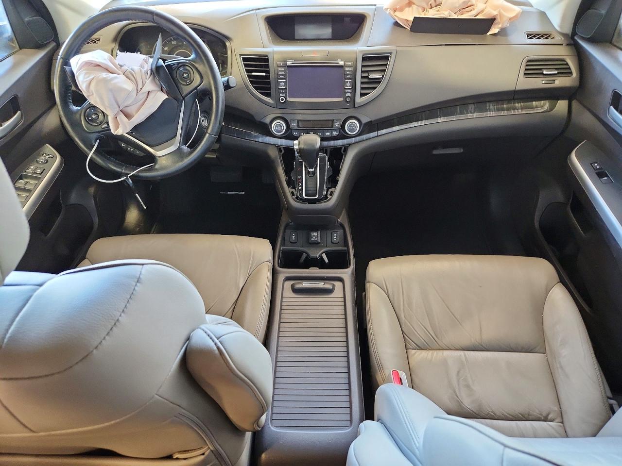 2013 Honda Cr-v Exl White vin: 5J6RM4H7XDL009159