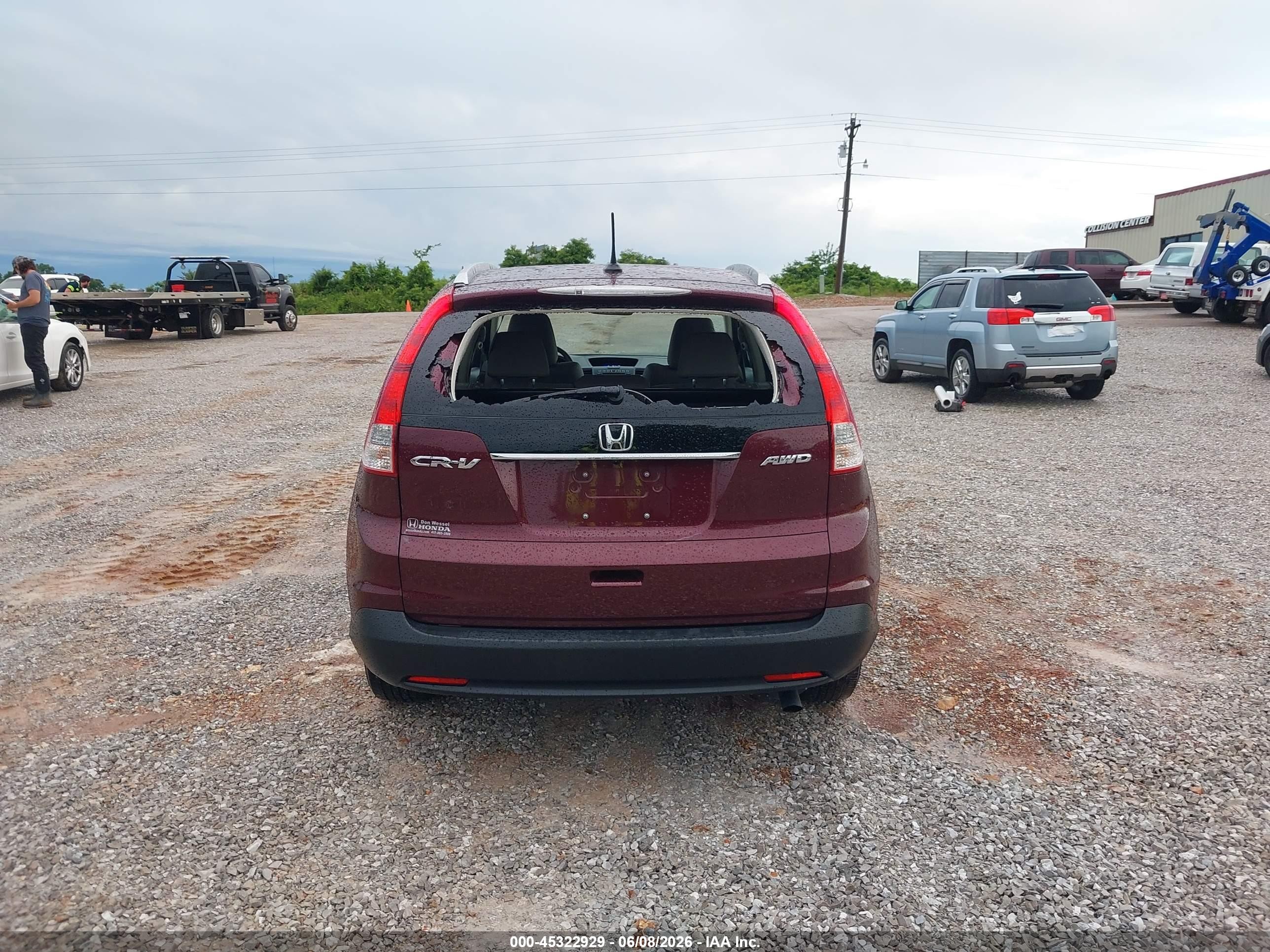 2013 Honda Cr-v Ex-l Maroon vin: 5J6RM4H7XDL014121
