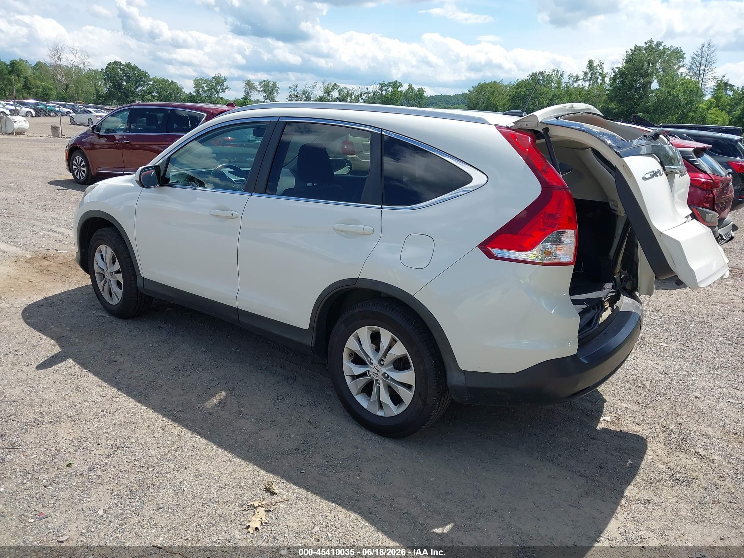 2013 Honda Cr-v Ex-l Black vin: 5J6RM4H7XDL020033