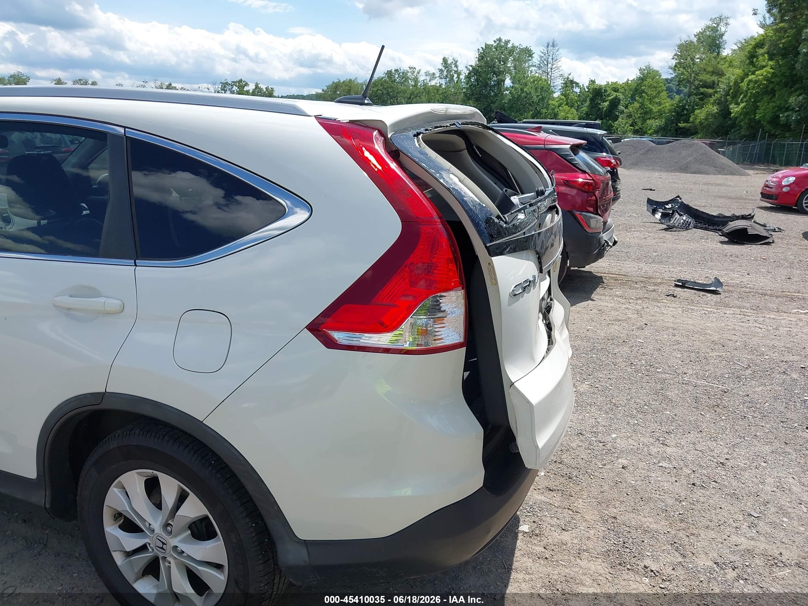 2013 Honda Cr-v Ex-l Black vin: 5J6RM4H7XDL020033