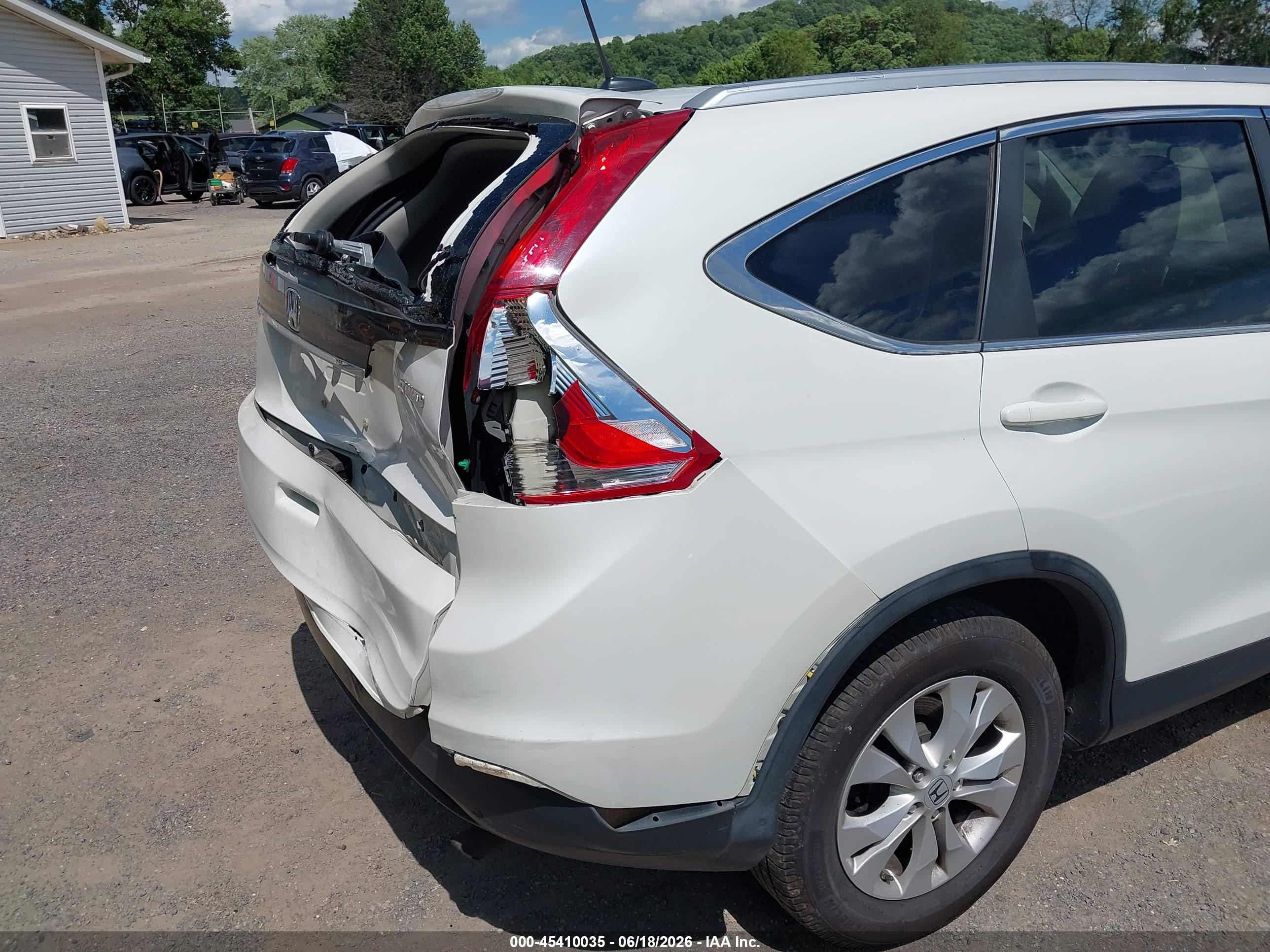 2013 Honda Cr-v Ex-l Black vin: 5J6RM4H7XDL020033