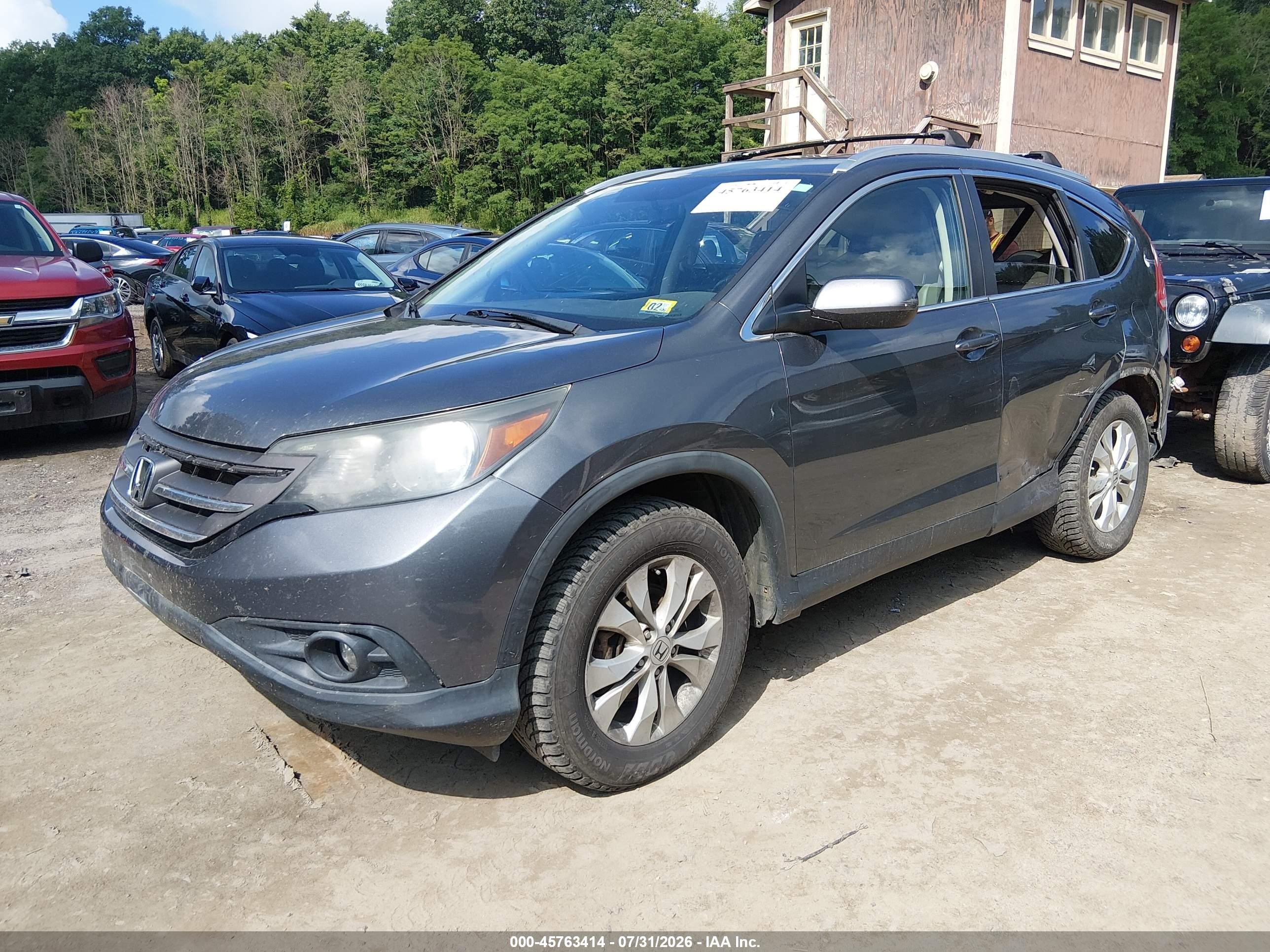 2013 Honda Cr-v Ex-l Teal vin: 5J6RM4H7XDL026754
