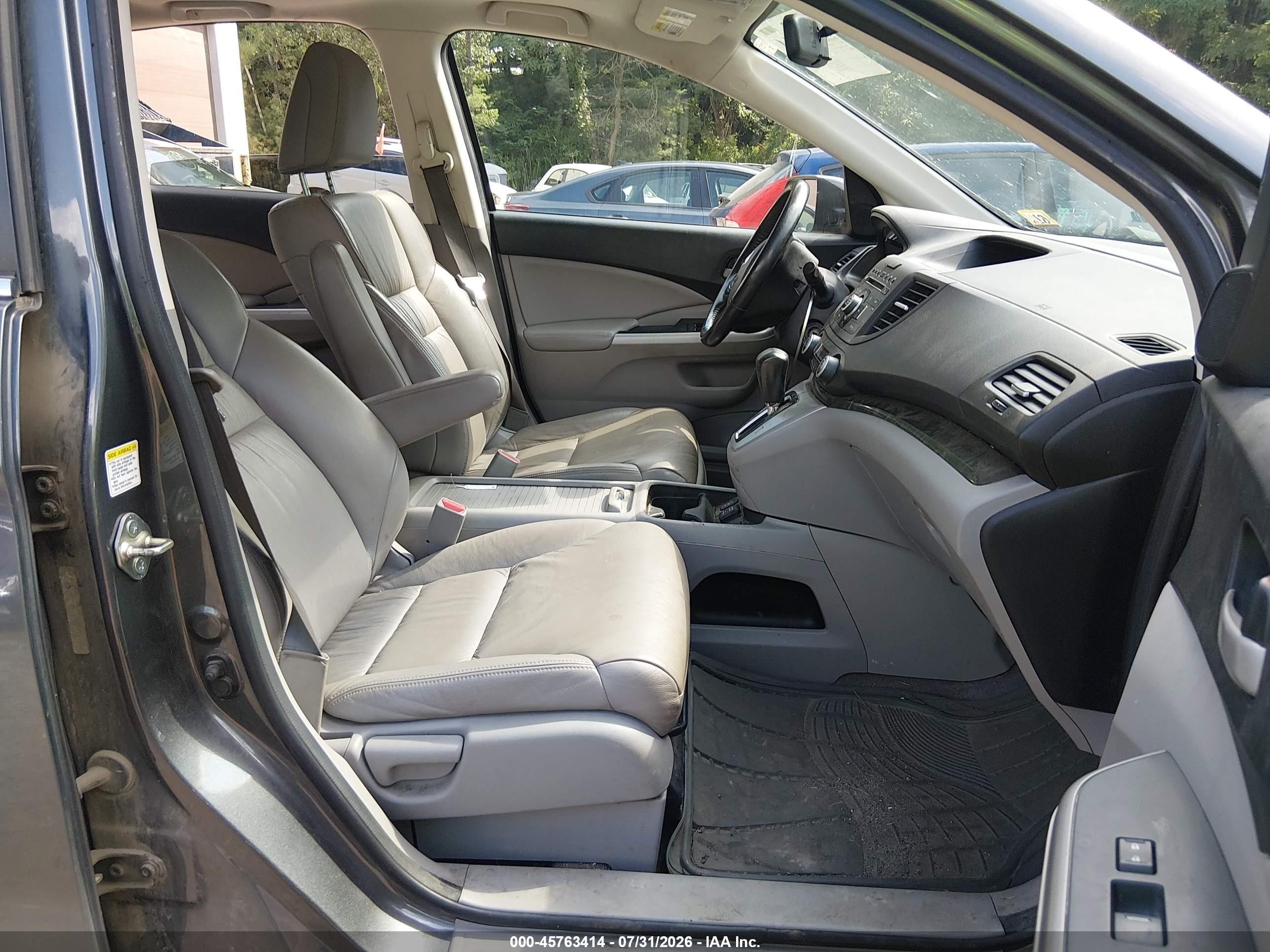 2013 Honda Cr-v Ex-l Teal vin: 5J6RM4H7XDL026754