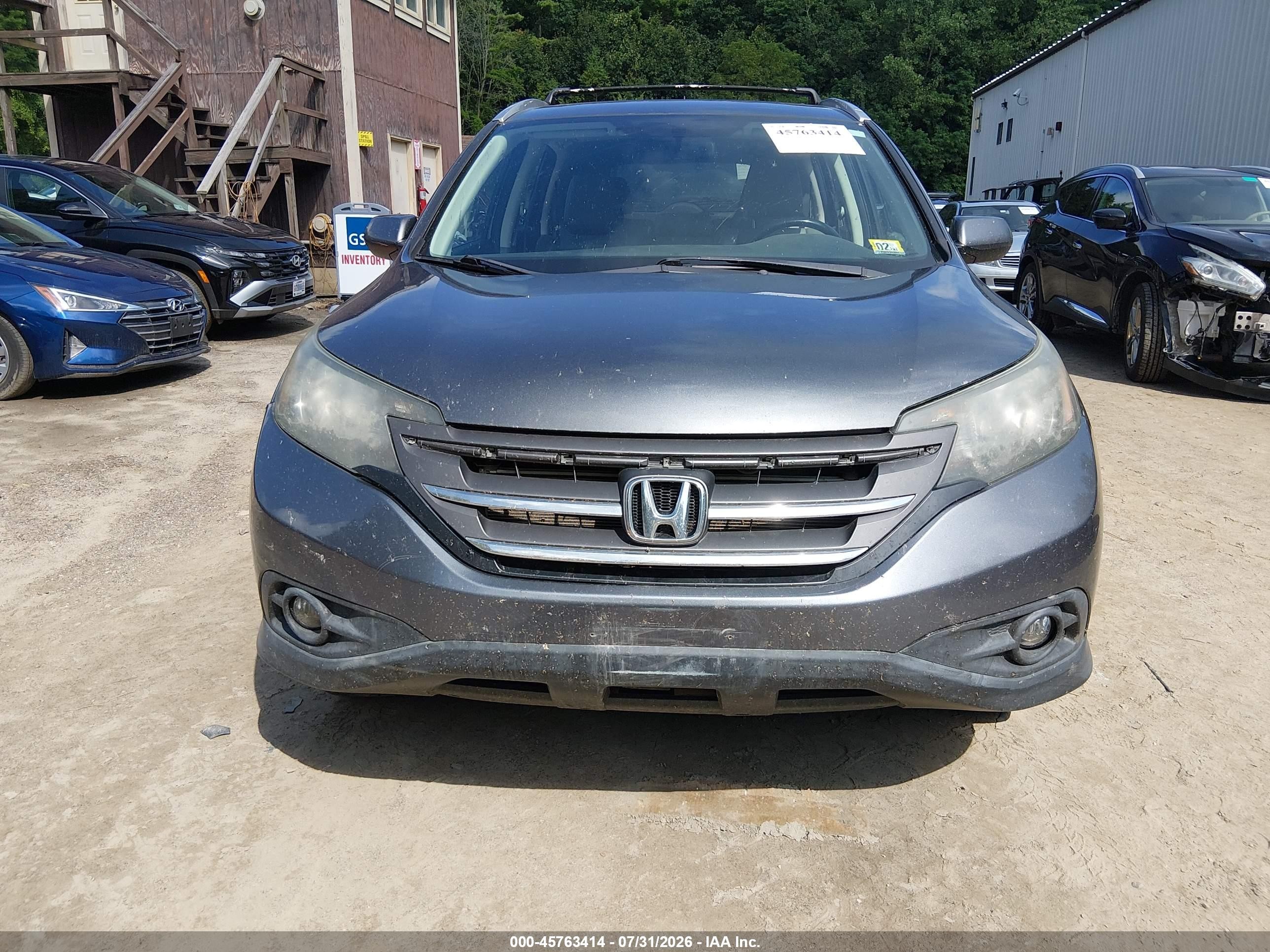 2013 Honda Cr-v Ex-l Teal vin: 5J6RM4H7XDL026754