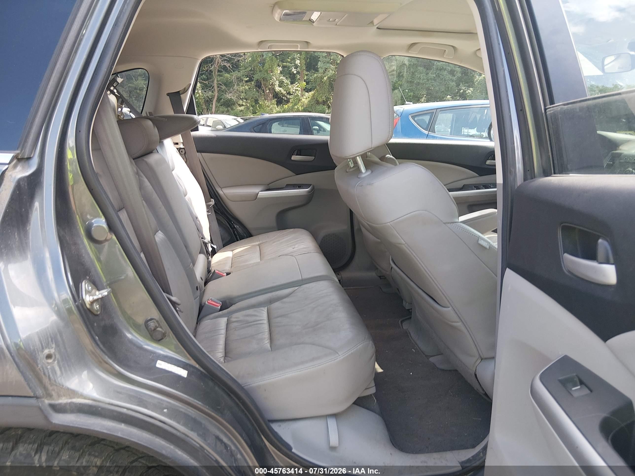 2013 Honda Cr-v Ex-l Teal vin: 5J6RM4H7XDL026754