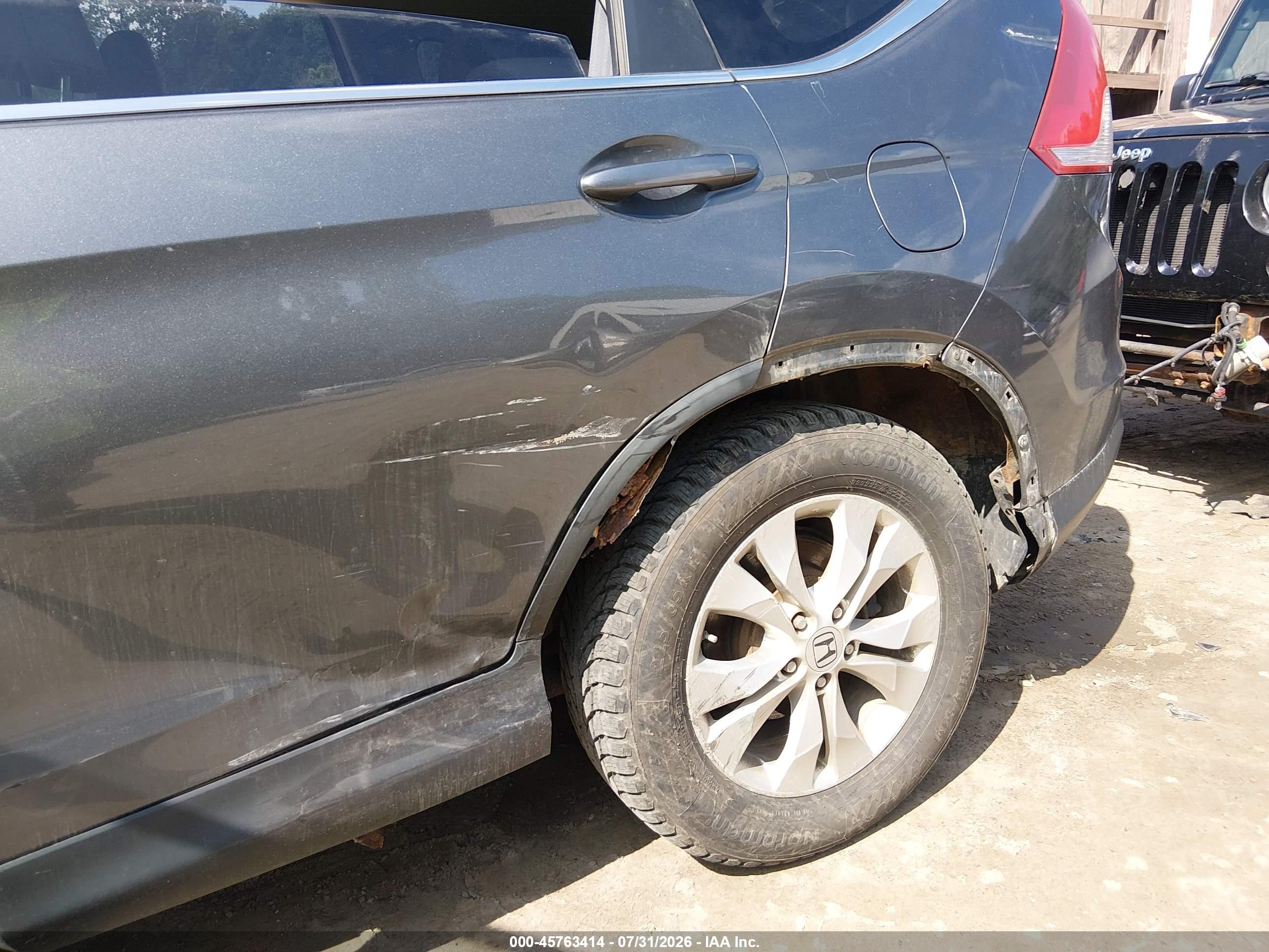 2013 Honda Cr-v Ex-l Teal vin: 5J6RM4H7XDL026754