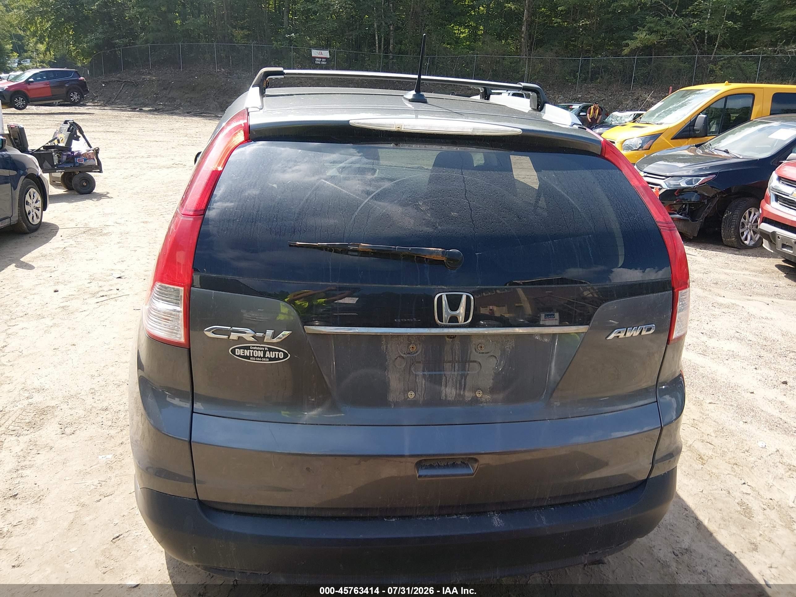 2013 Honda Cr-v Ex-l Teal vin: 5J6RM4H7XDL026754
