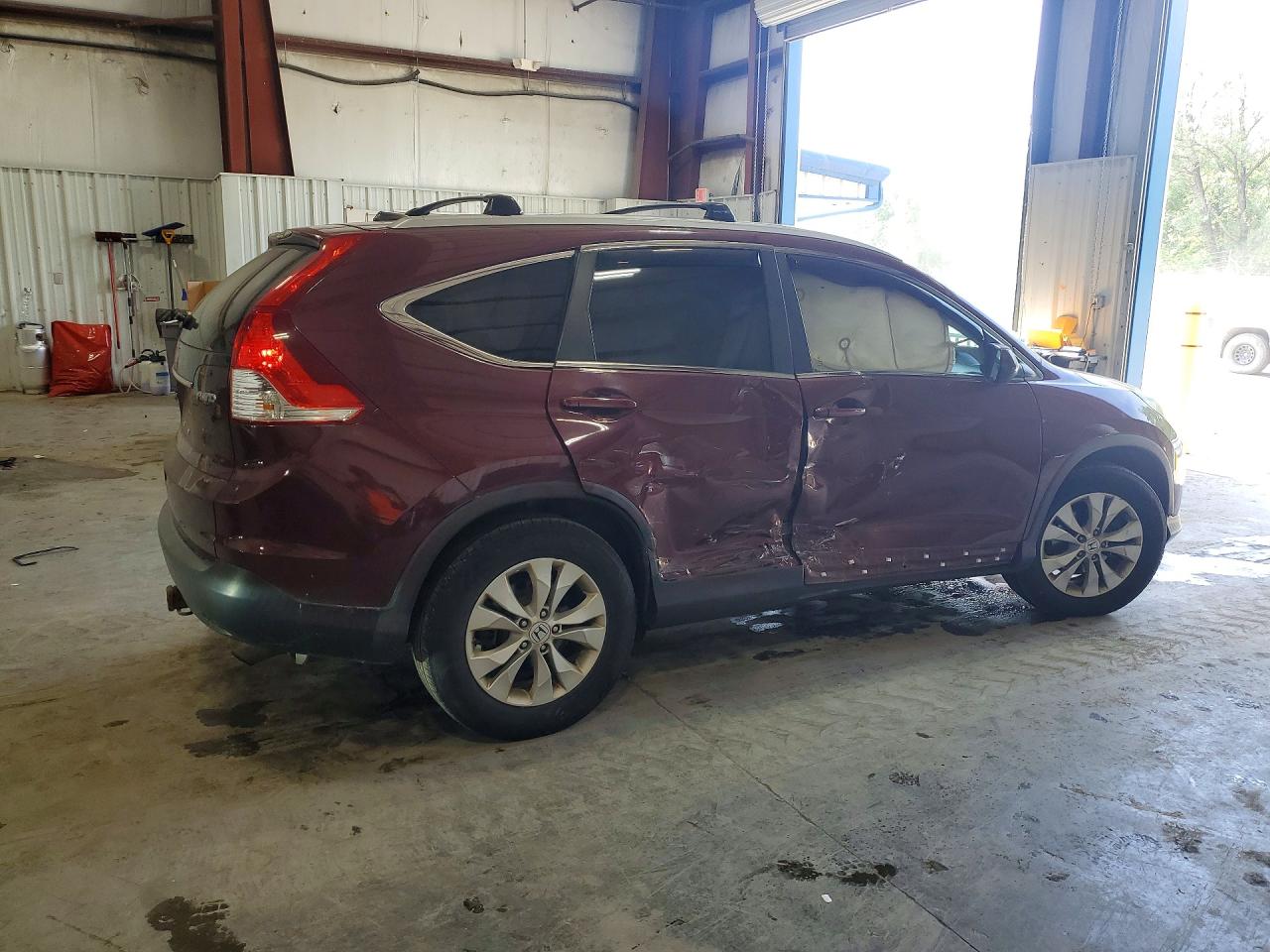 2013 Honda Cr-v Exl Burgundy vin: 5J6RM4H7XDL040802