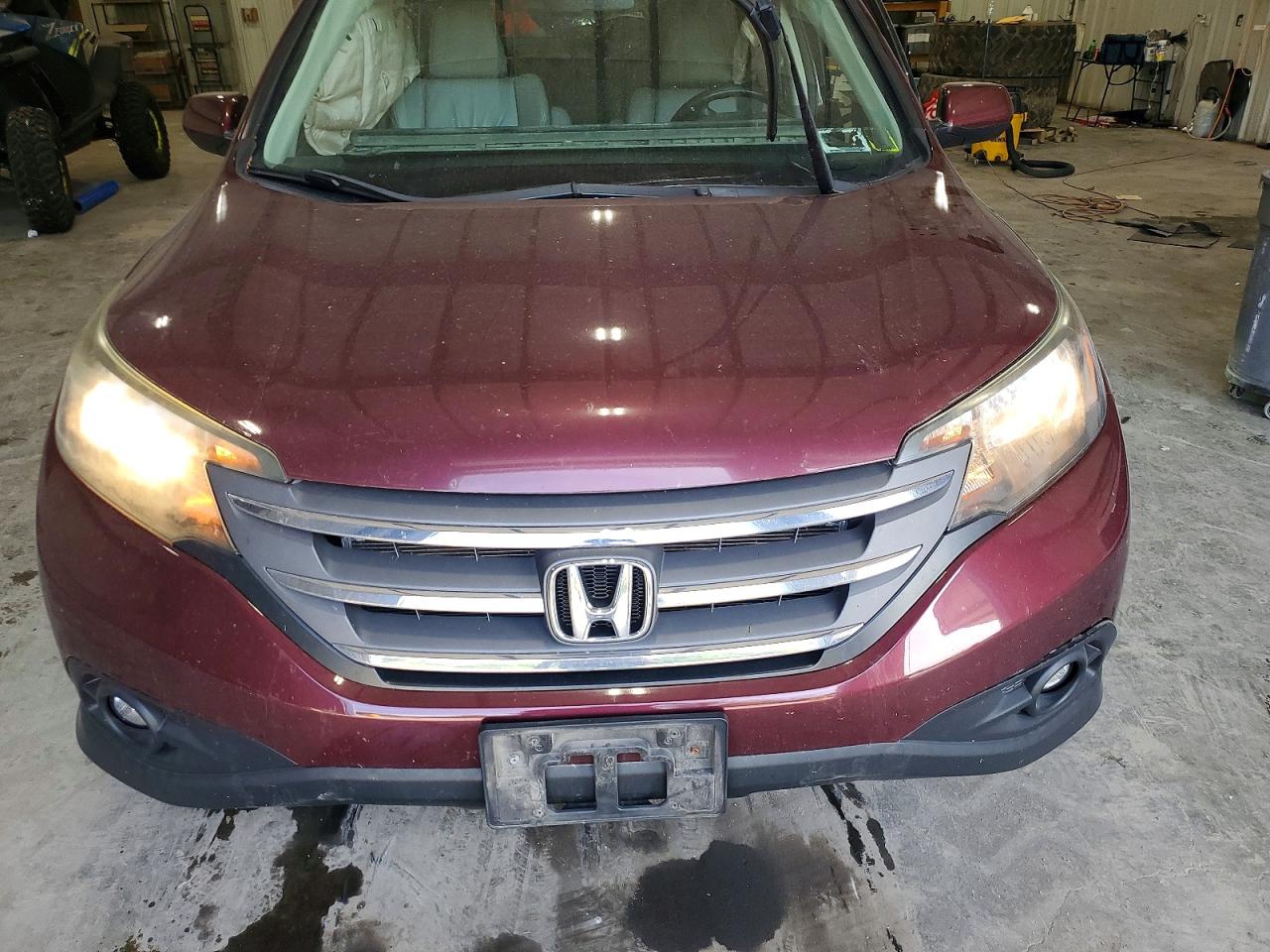 2013 Honda Cr-v Exl Burgundy vin: 5J6RM4H7XDL040802