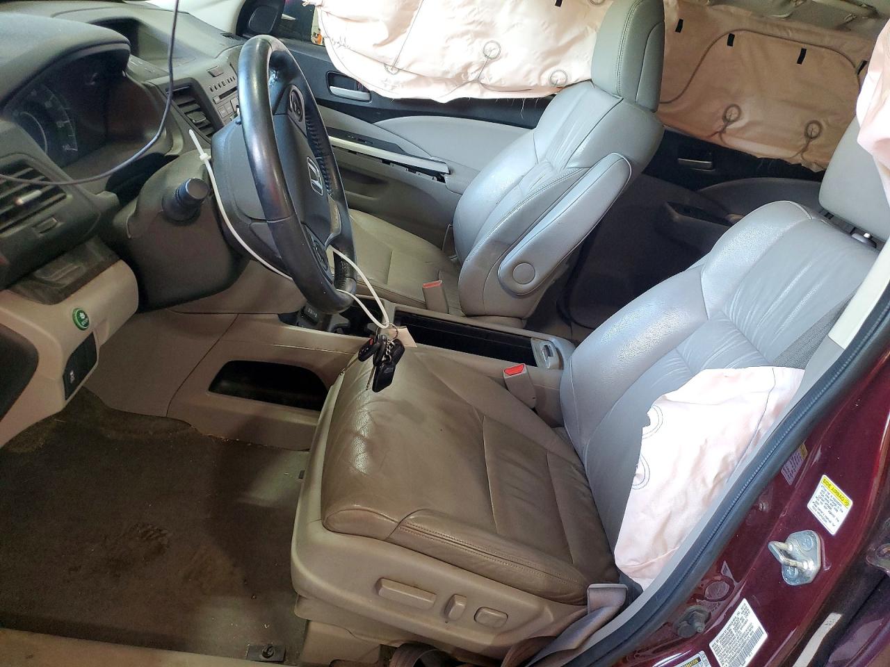 2013 Honda Cr-v Exl Burgundy vin: 5J6RM4H7XDL040802
