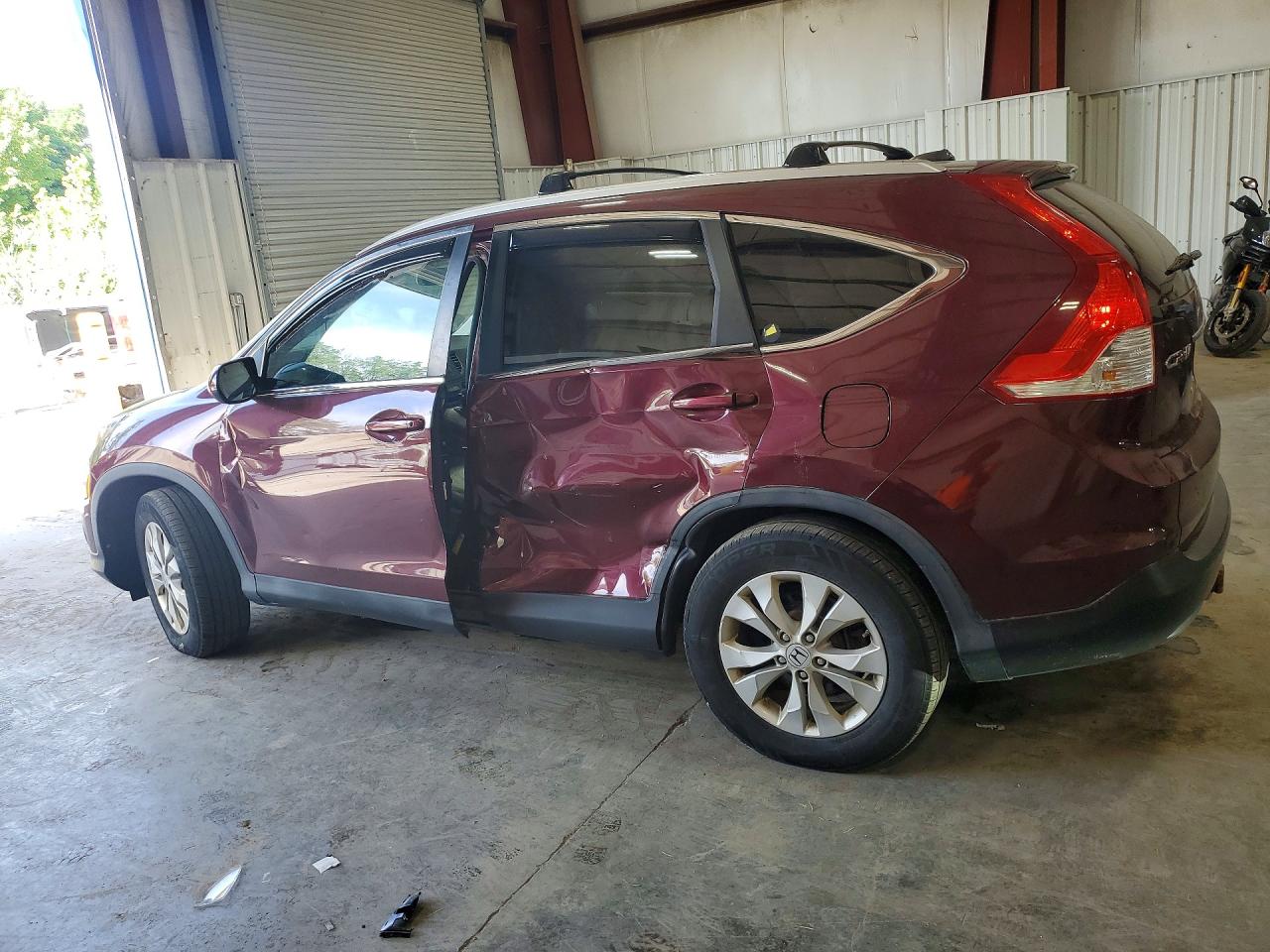 2013 Honda Cr-v Exl Burgundy vin: 5J6RM4H7XDL040802