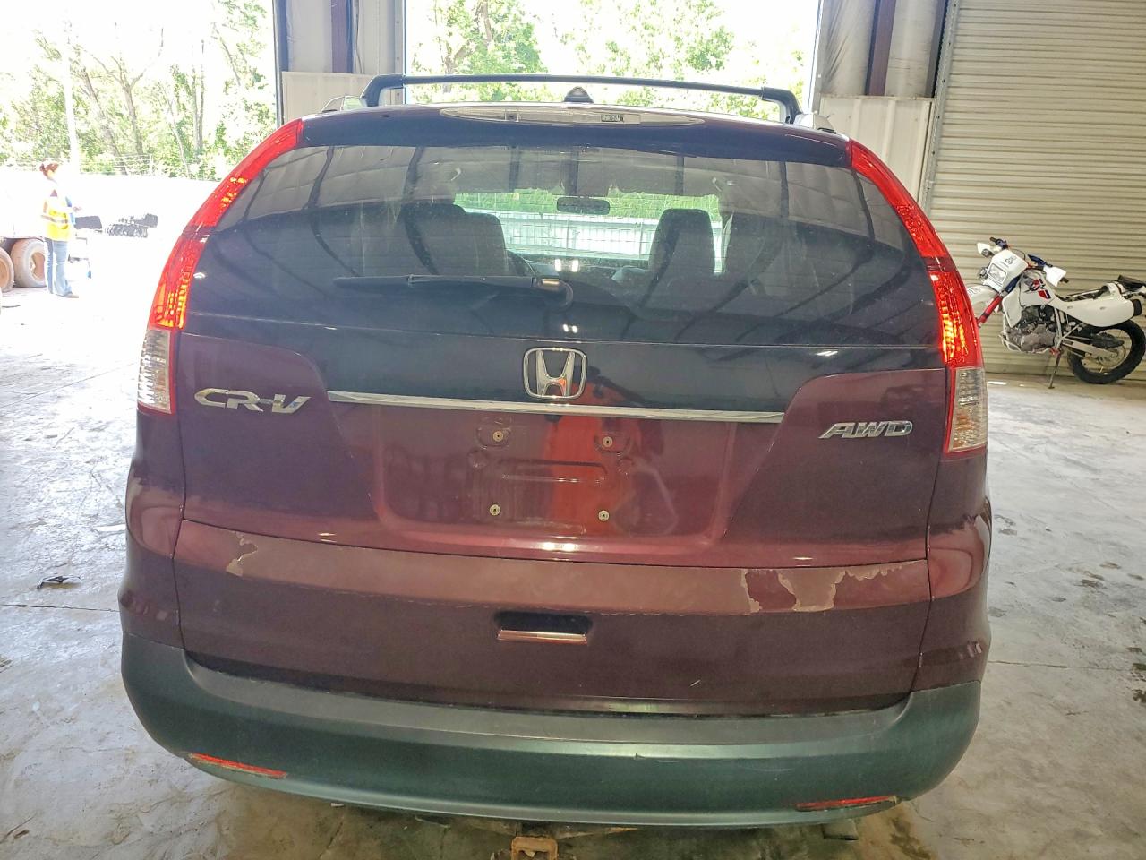 2013 Honda Cr-v Exl Burgundy vin: 5J6RM4H7XDL040802