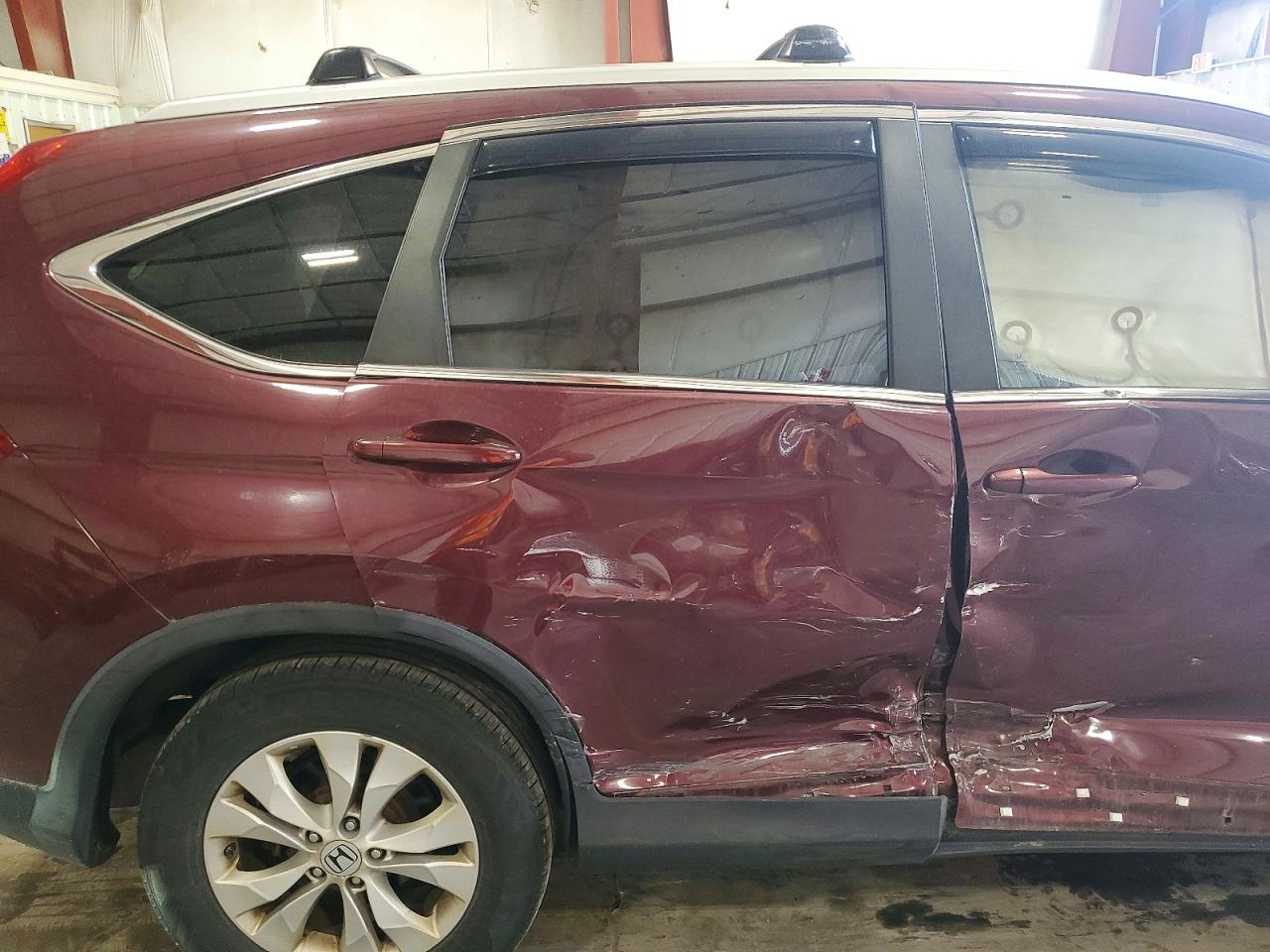 2013 Honda Cr-v Exl Burgundy vin: 5J6RM4H7XDL040802