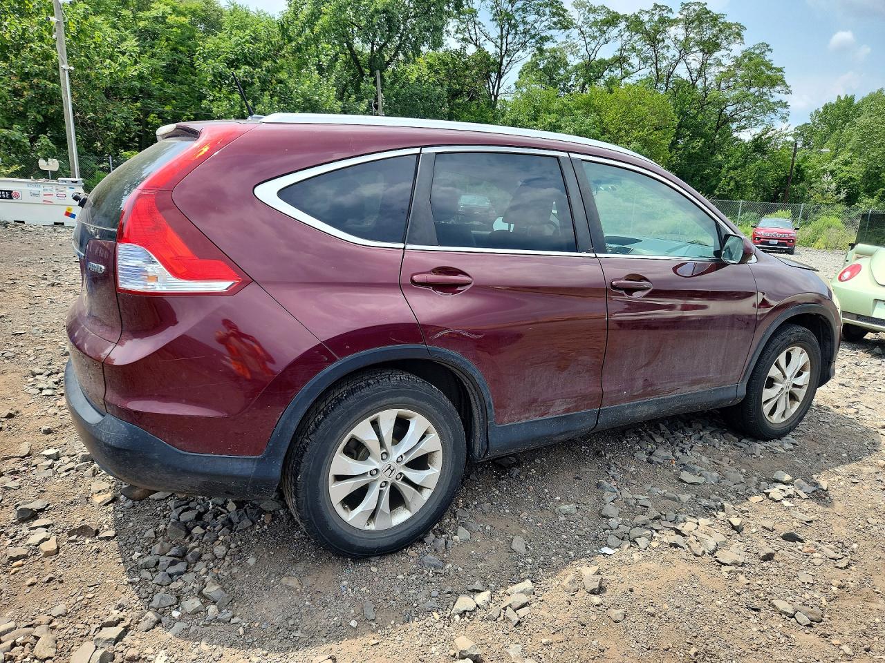 2013 Honda Cr-v Exl Бордовый vin: 5J6RM4H7XDL044266