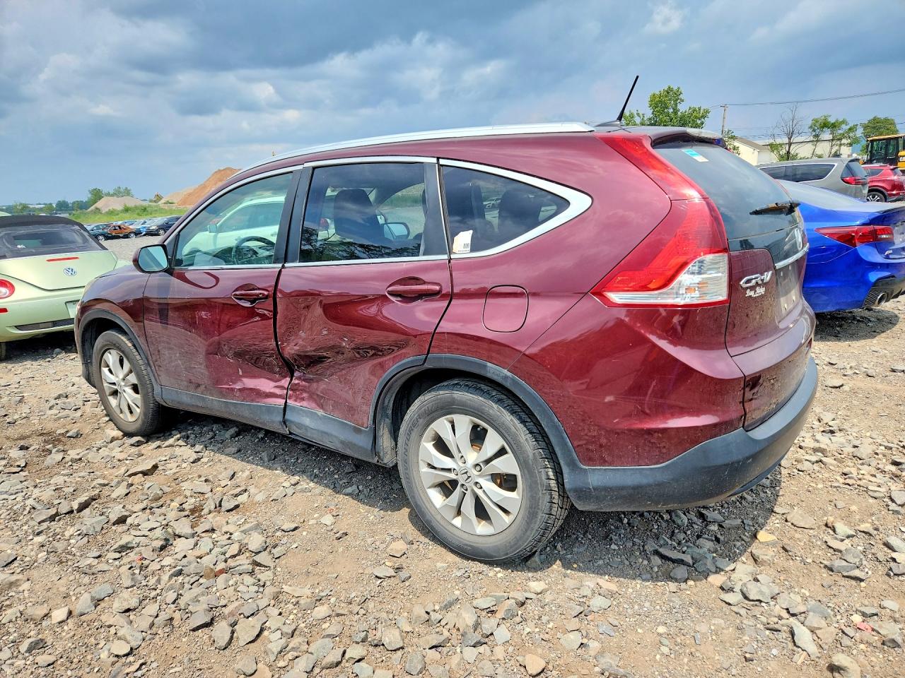 2013 Honda Cr-v Exl Бордовый vin: 5J6RM4H7XDL044266