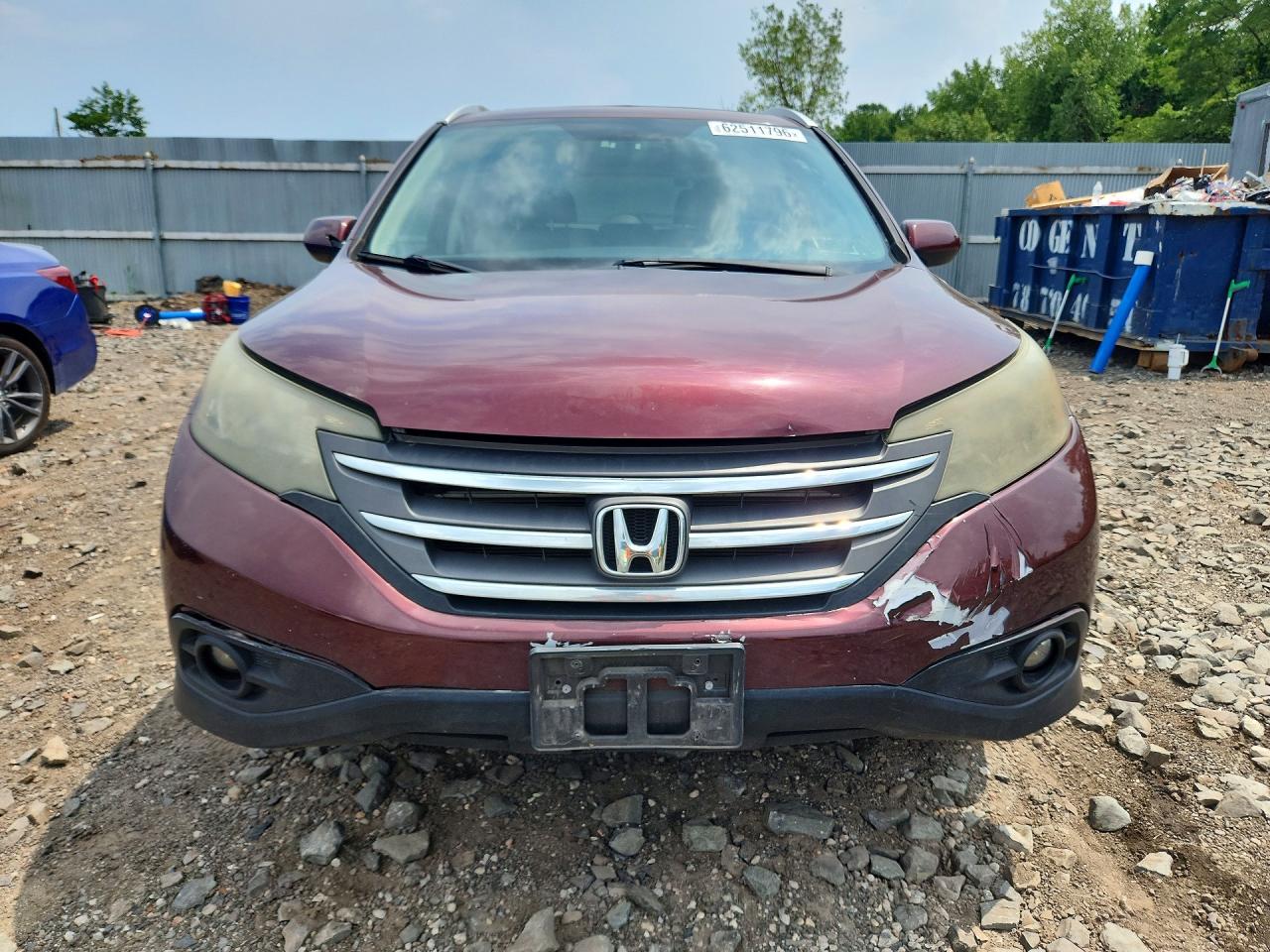 2013 Honda Cr-v Exl Бордовый vin: 5J6RM4H7XDL044266