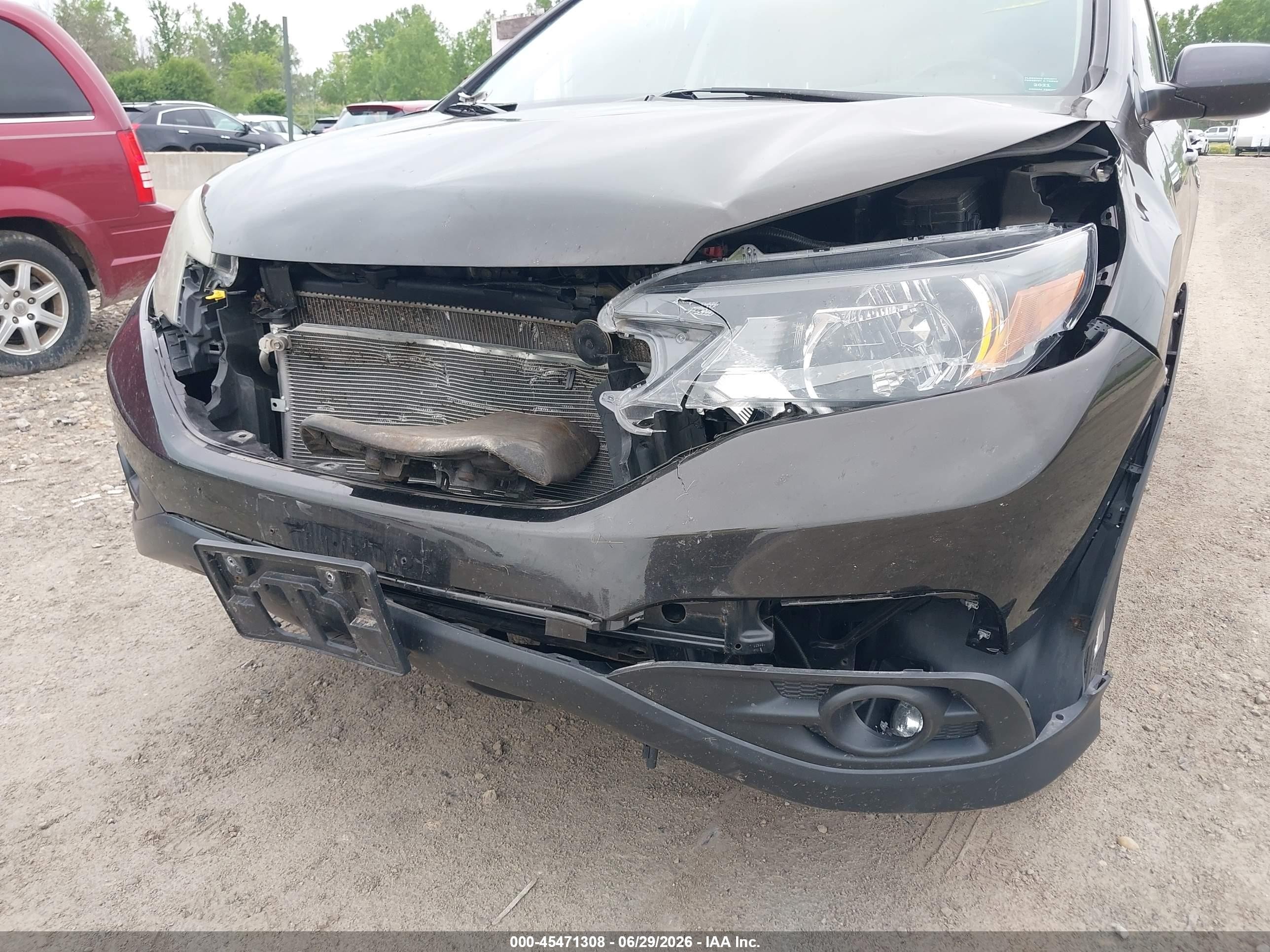 2013 Honda Cr-v Ex-l Brown vin: 5J6RM4H7XDL044705