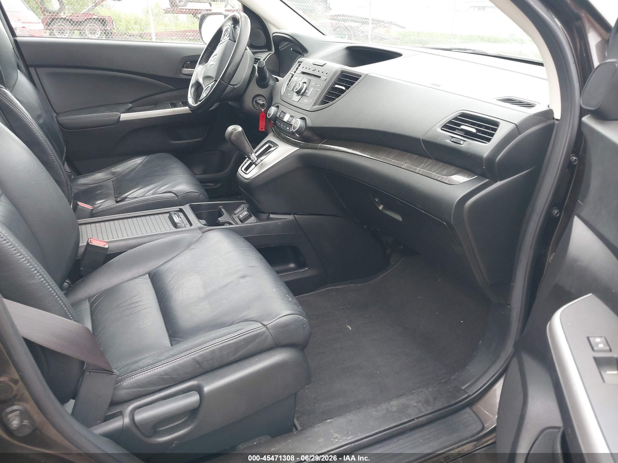 2013 Honda Cr-v Ex-l Brown vin: 5J6RM4H7XDL044705