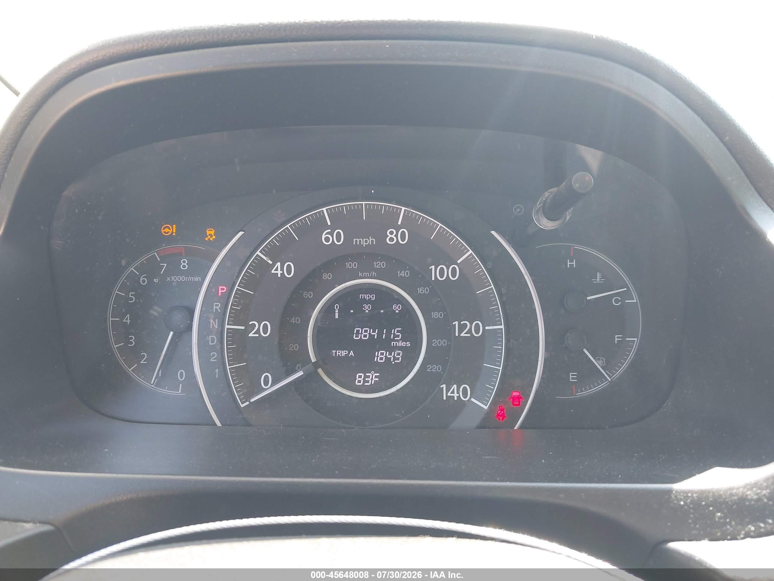 2013 Honda Cr-v Ex-l Blue vin: 5J6RM4H7XDL063609