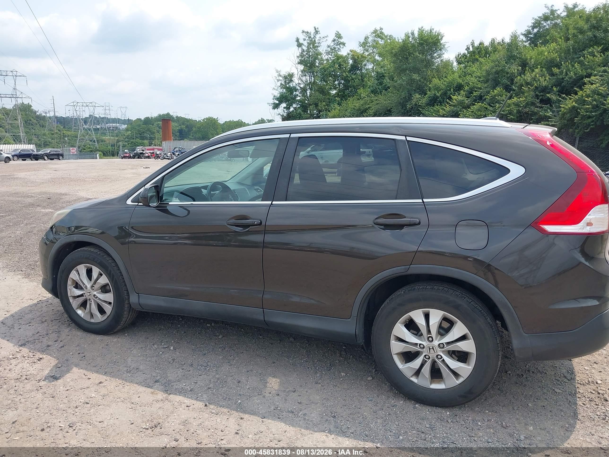 2013 Honda Cr-v Ex-l Черный vin: 5J6RM4H7XDL067417