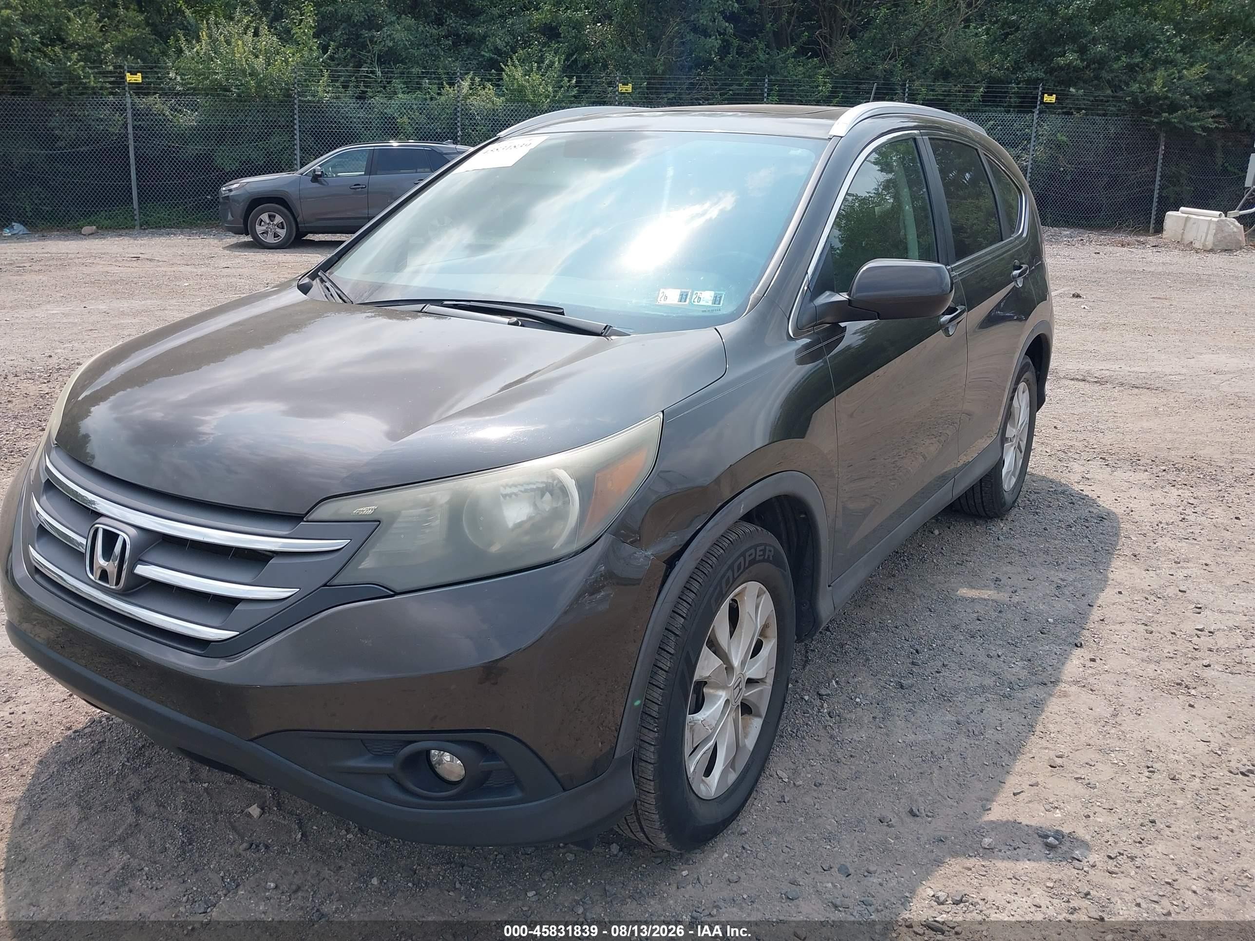 2013 Honda Cr-v Ex-l Черный vin: 5J6RM4H7XDL067417