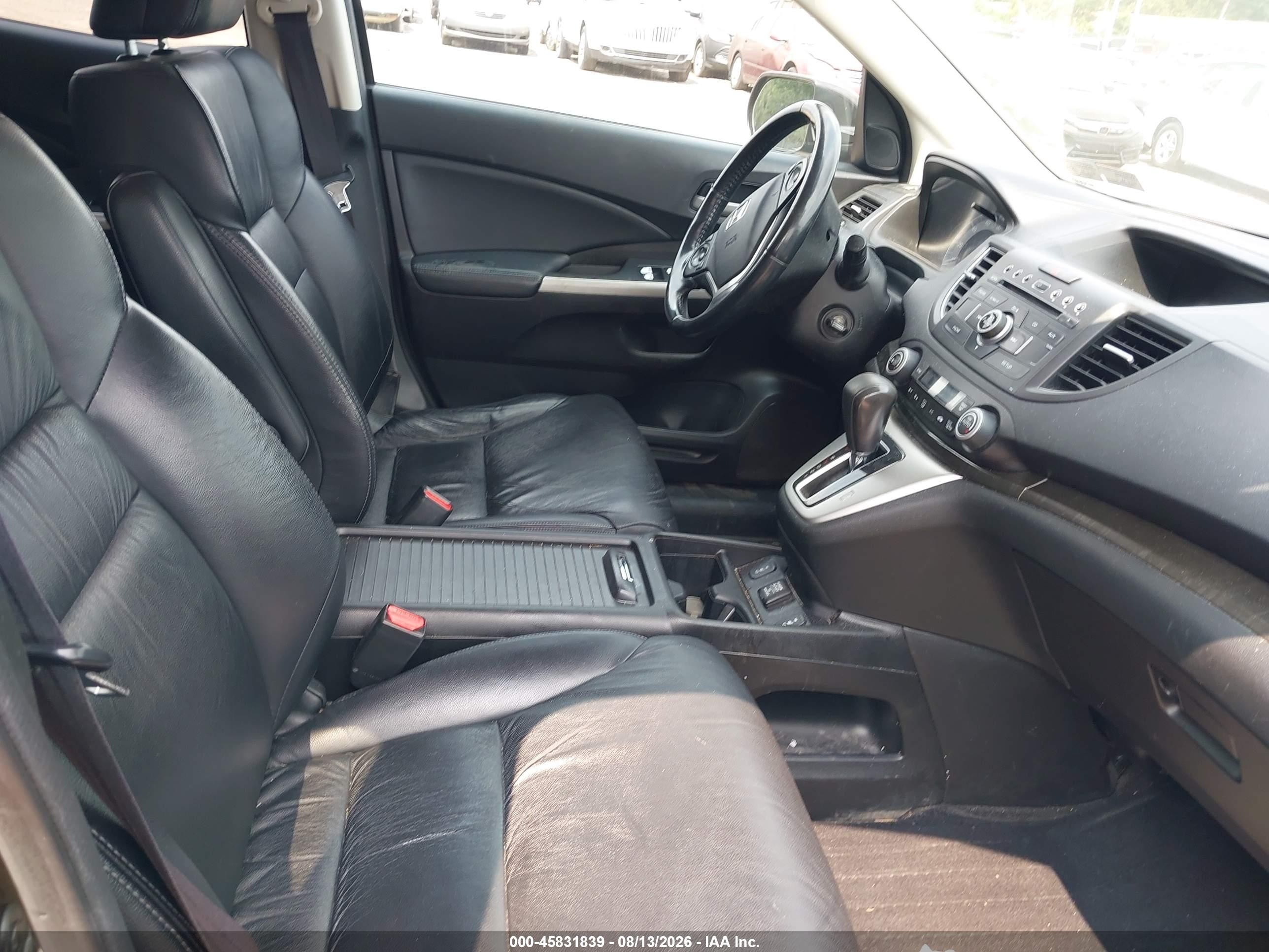 2013 Honda Cr-v Ex-l Черный vin: 5J6RM4H7XDL067417
