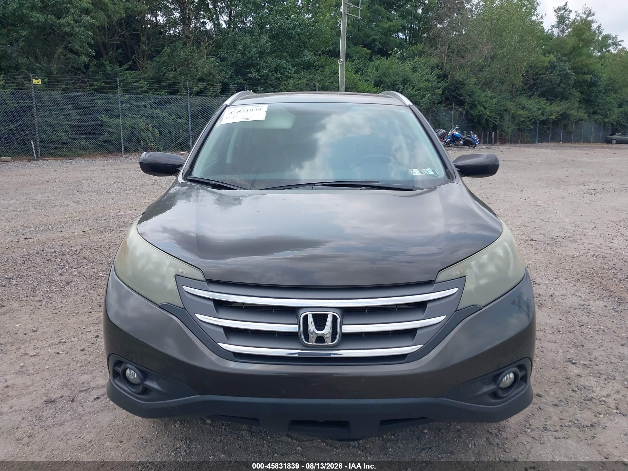 2013 Honda Cr-v Ex-l Черный vin: 5J6RM4H7XDL067417