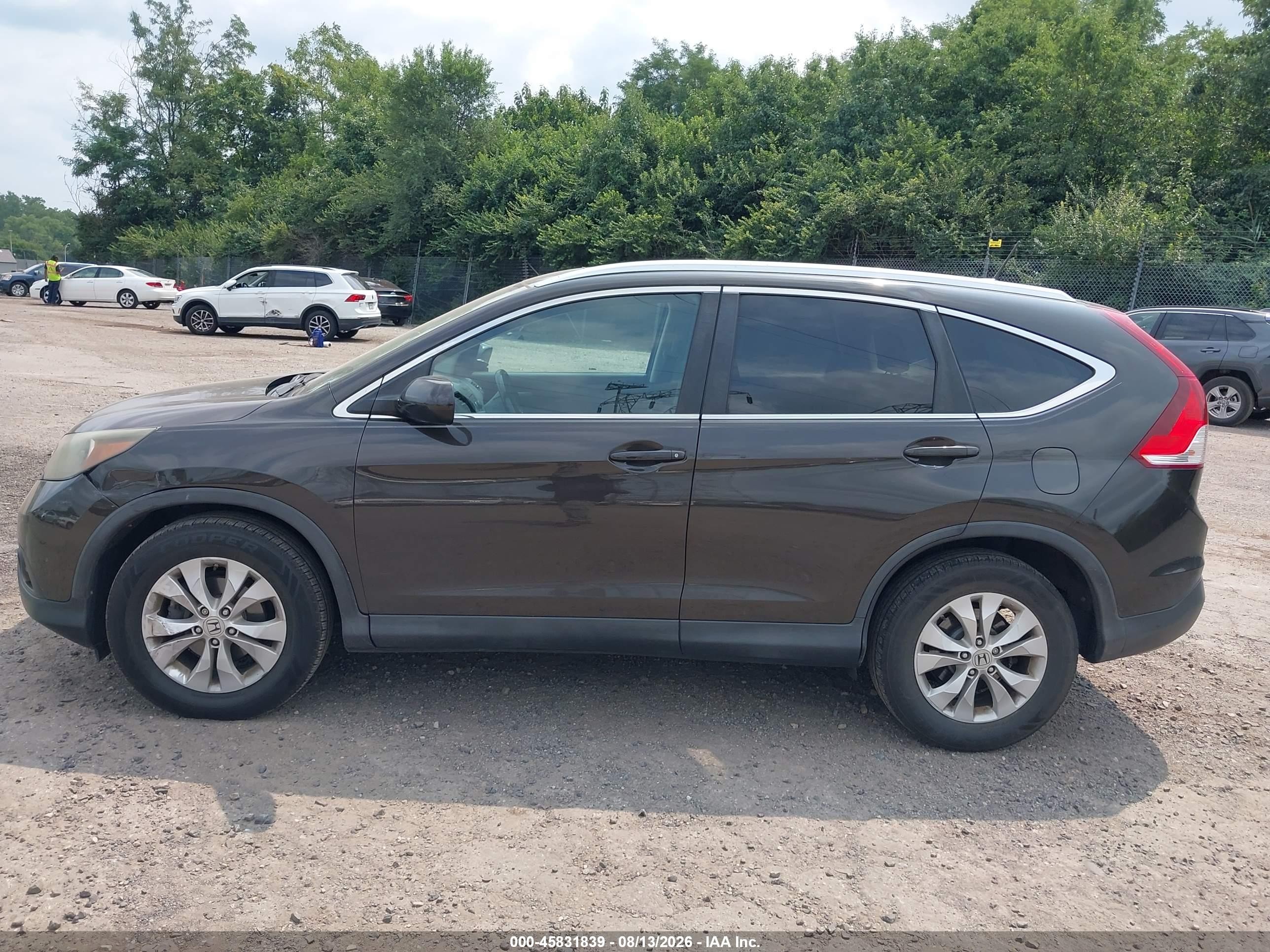 2013 Honda Cr-v Ex-l Черный vin: 5J6RM4H7XDL067417