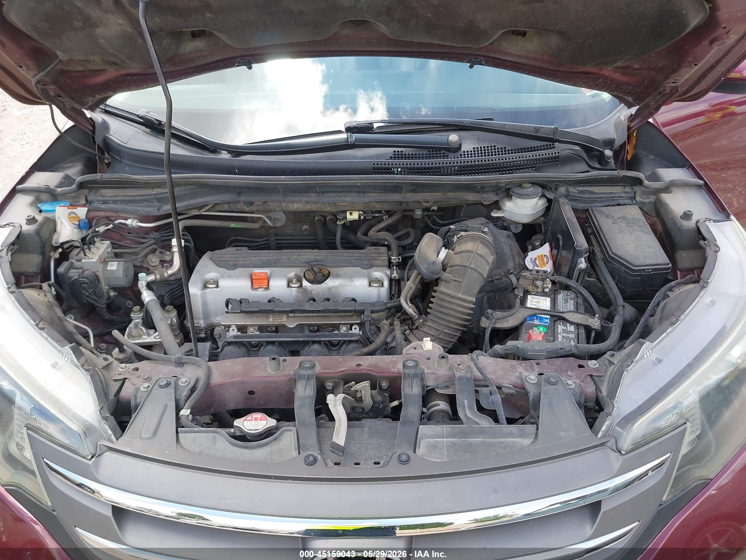 2013 Honda Cr-v Ex-l Maroon vin: 5J6RM4H7XDL067949