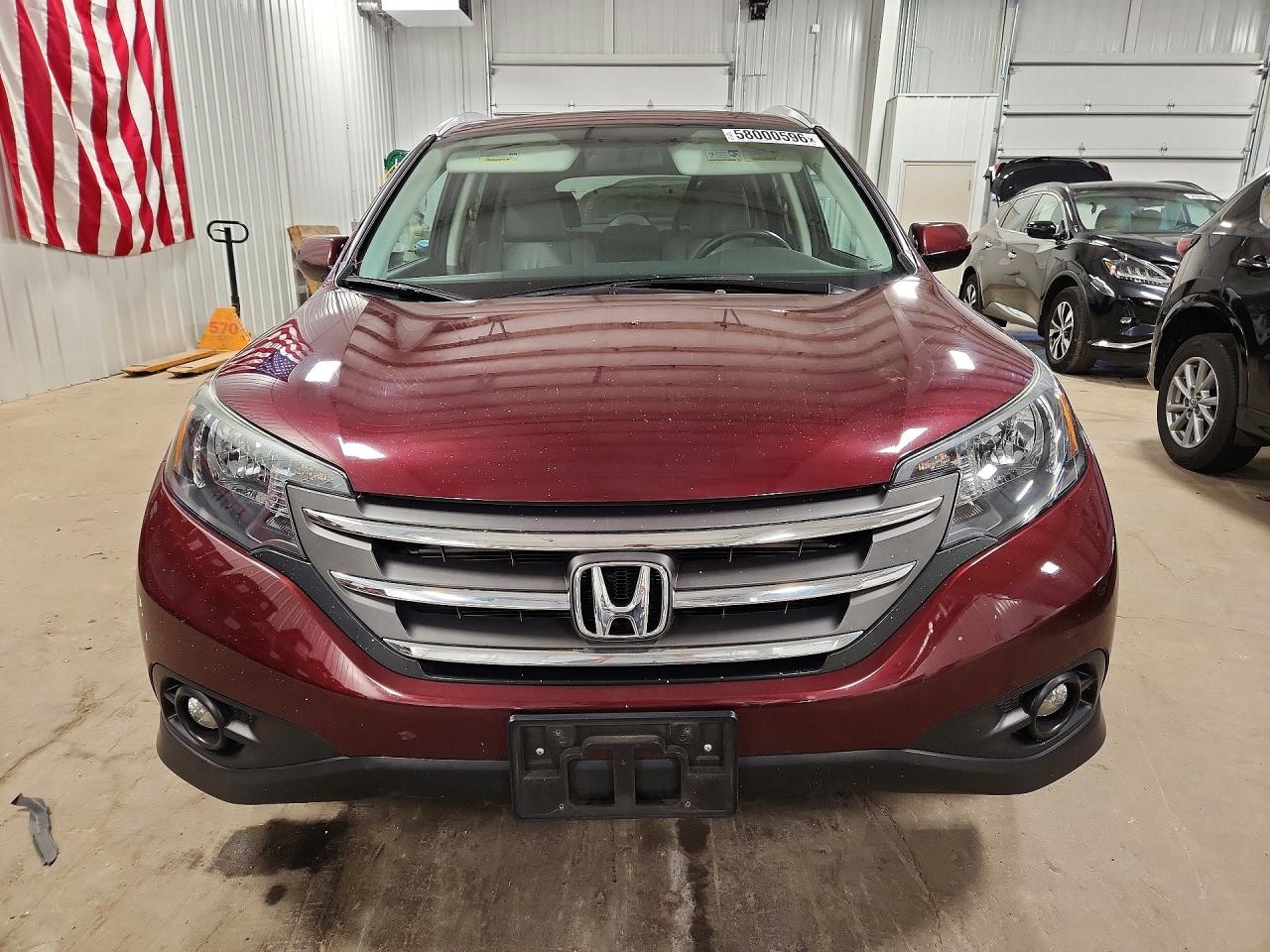 2013 Honda Cr-v Exl Maroon vin: 5J6RM4H7XDL083780