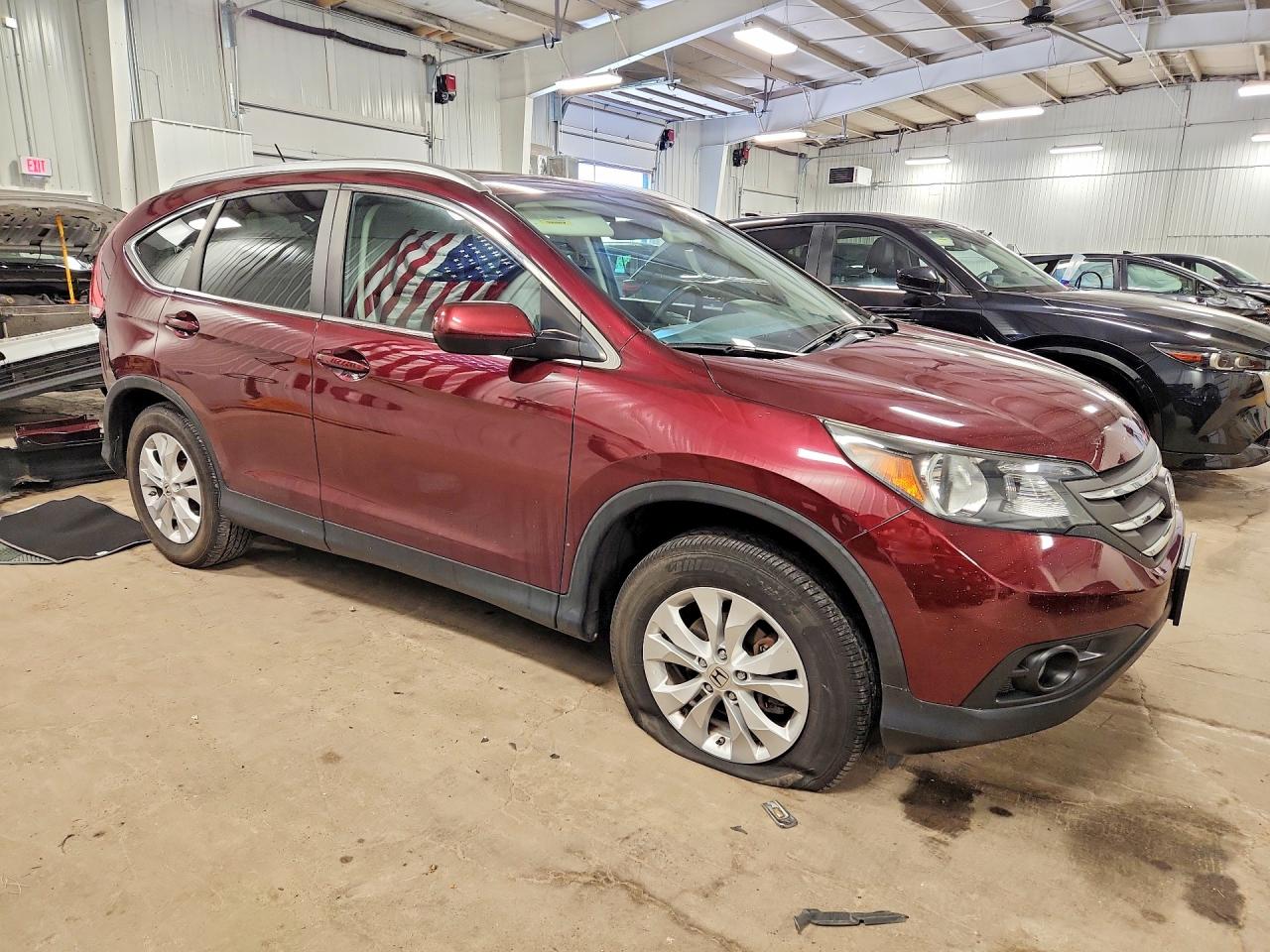 2013 Honda Cr-v Exl Maroon vin: 5J6RM4H7XDL083780