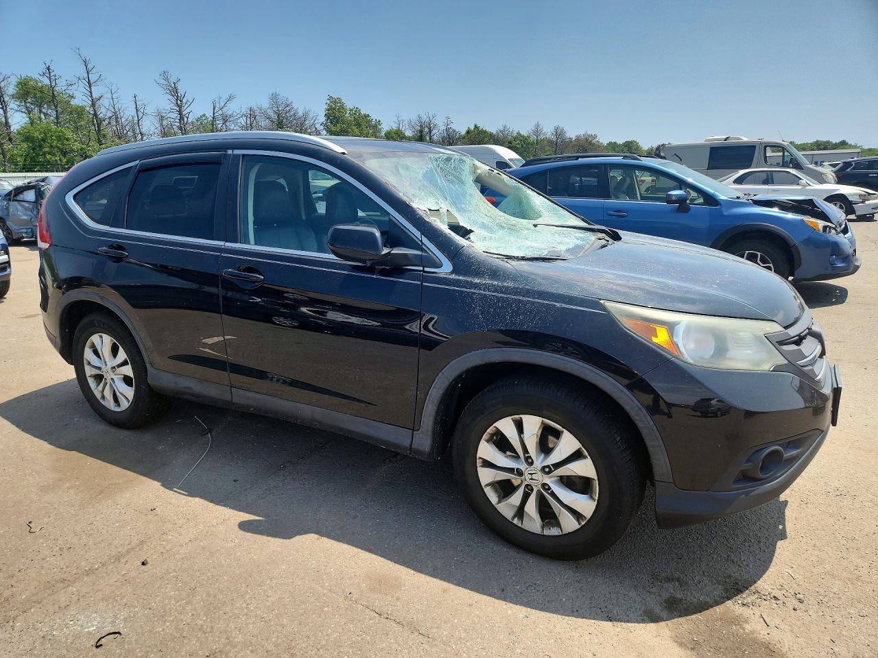 2014 Honda Cr-v Exl Black vin: 5J6RM4H7XEL027730