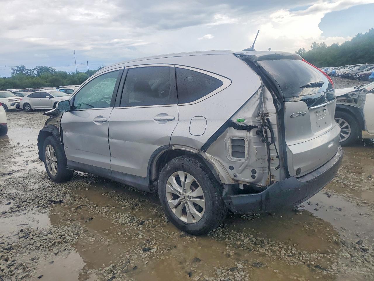 2014 Honda Cr-v Exl Silver vin: 5J6RM4H7XEL055088