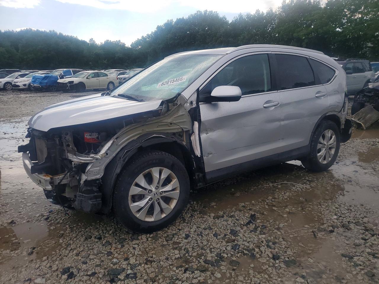 2014 Honda Cr-v Exl Silver vin: 5J6RM4H7XEL055088