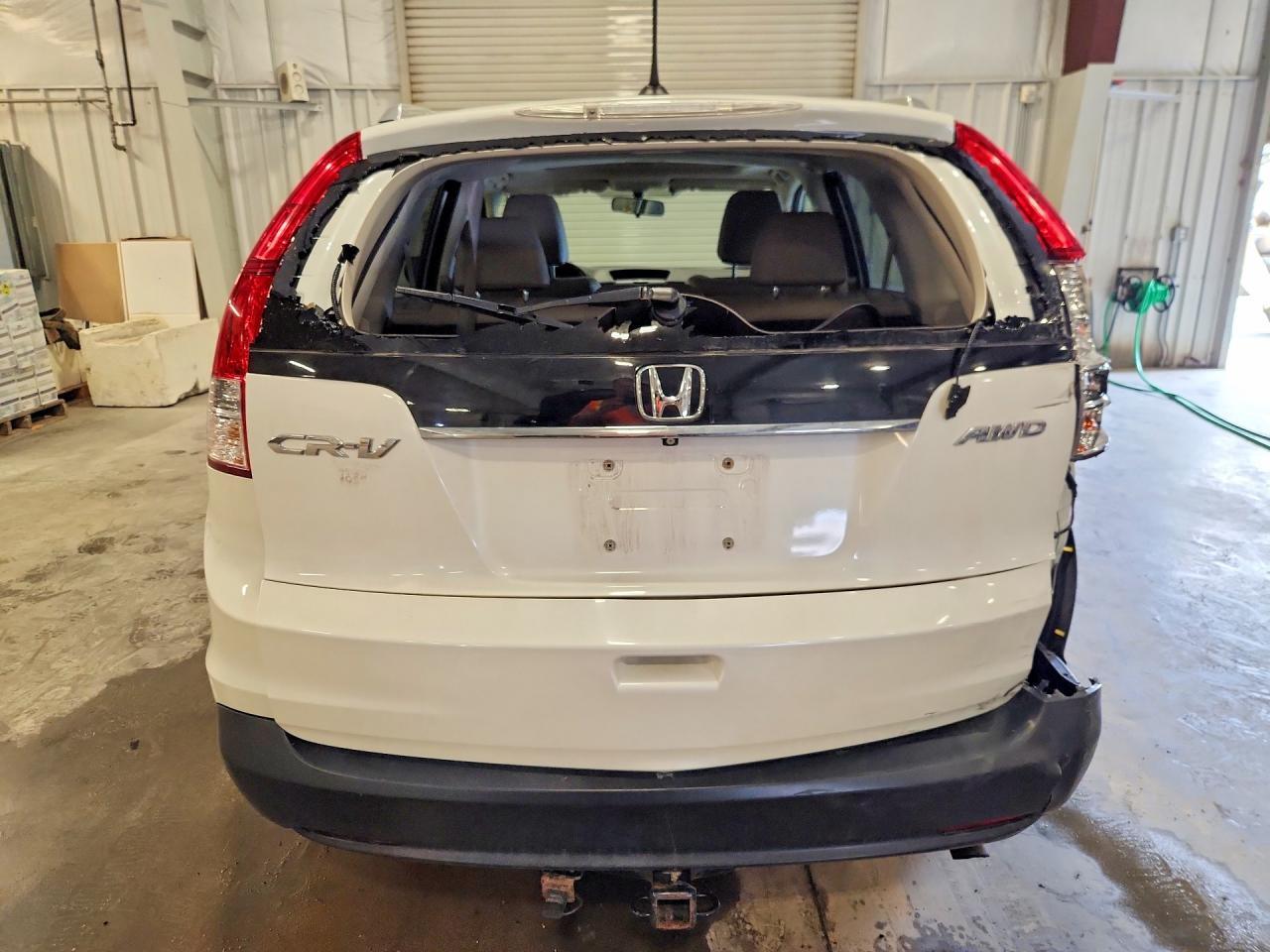 2014 Honda Cr-v Exl White vin: 5J6RM4H7XEL065801