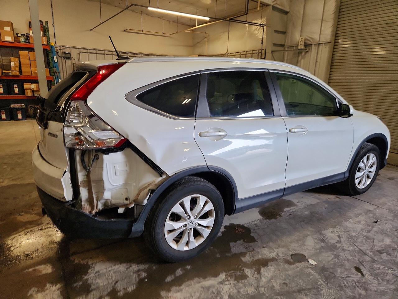 2014 Honda Cr-v Exl White vin: 5J6RM4H7XEL065801