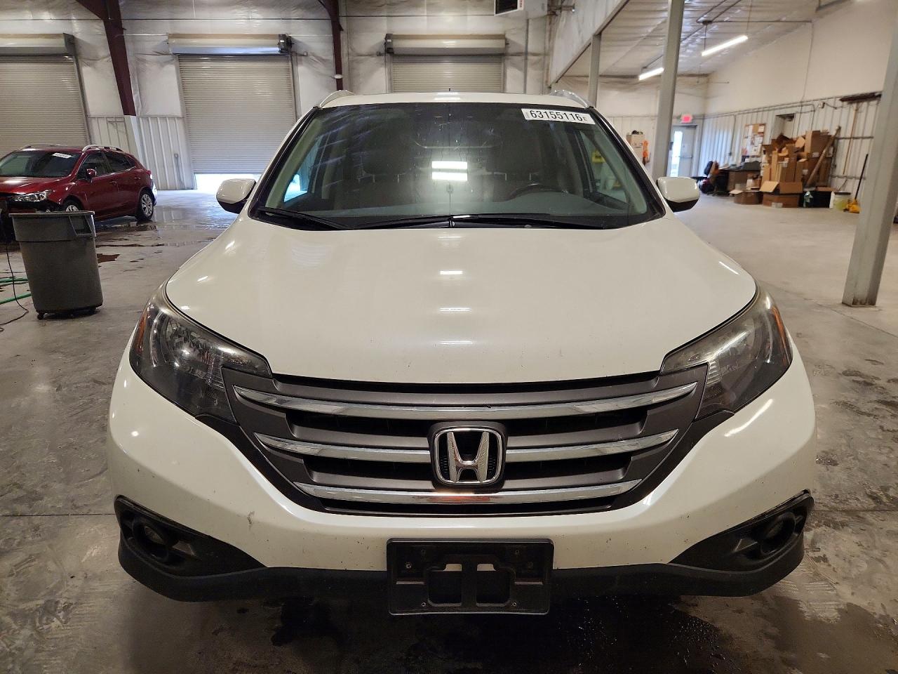 2014 Honda Cr-v Exl White vin: 5J6RM4H7XEL065801