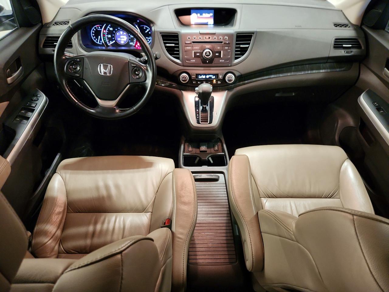 2014 Honda Cr-v Exl White vin: 5J6RM4H7XEL065801