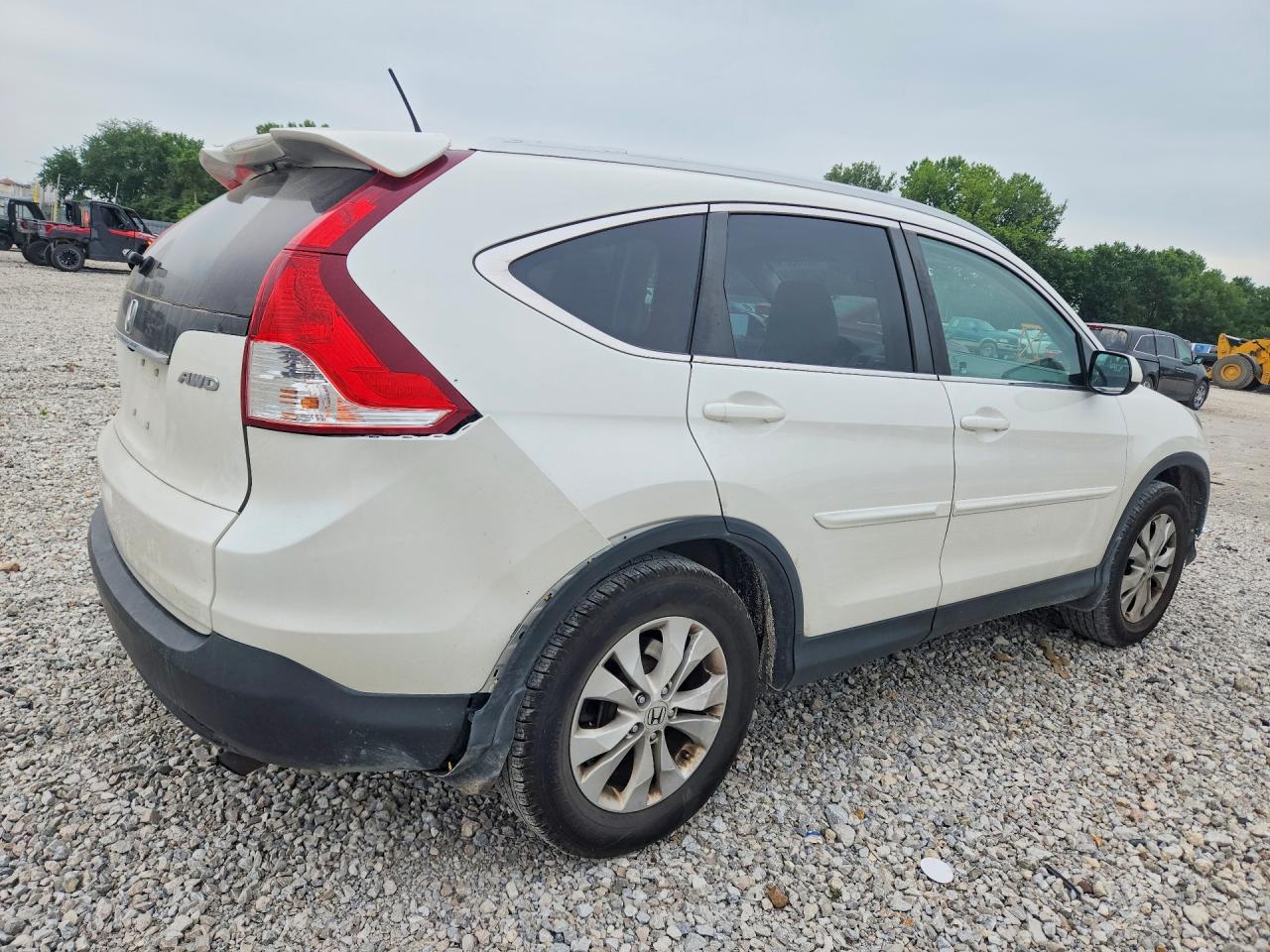 2014 Honda Cr-v Exl White vin: 5J6RM4H7XEL069864