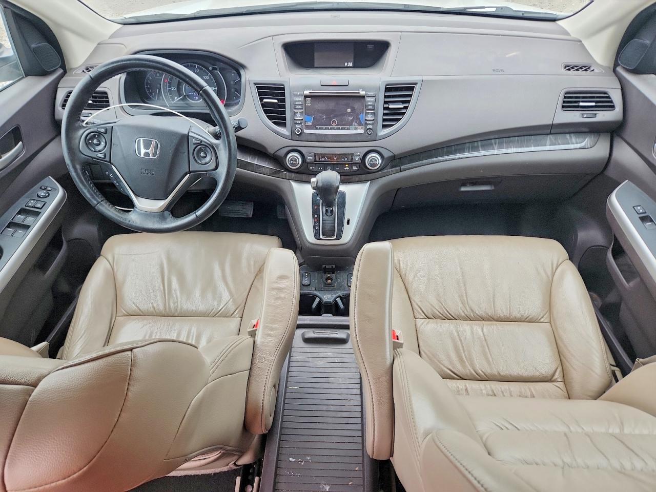 2014 Honda Cr-v Exl White vin: 5J6RM4H7XEL069864