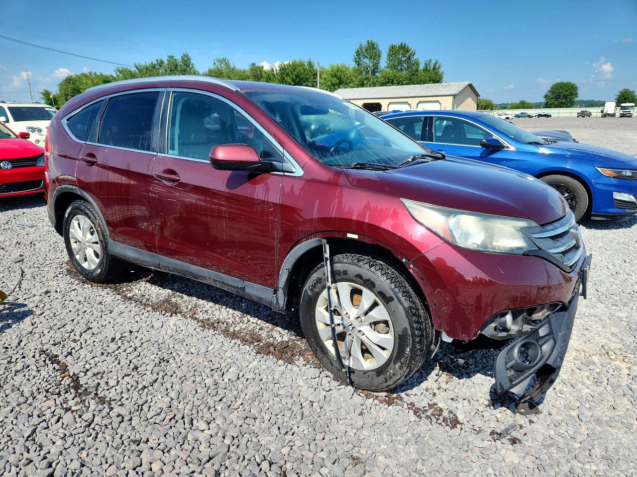 2014 Honda Cr-v Exl Maroon vin: 5J6RM4H7XEL081125