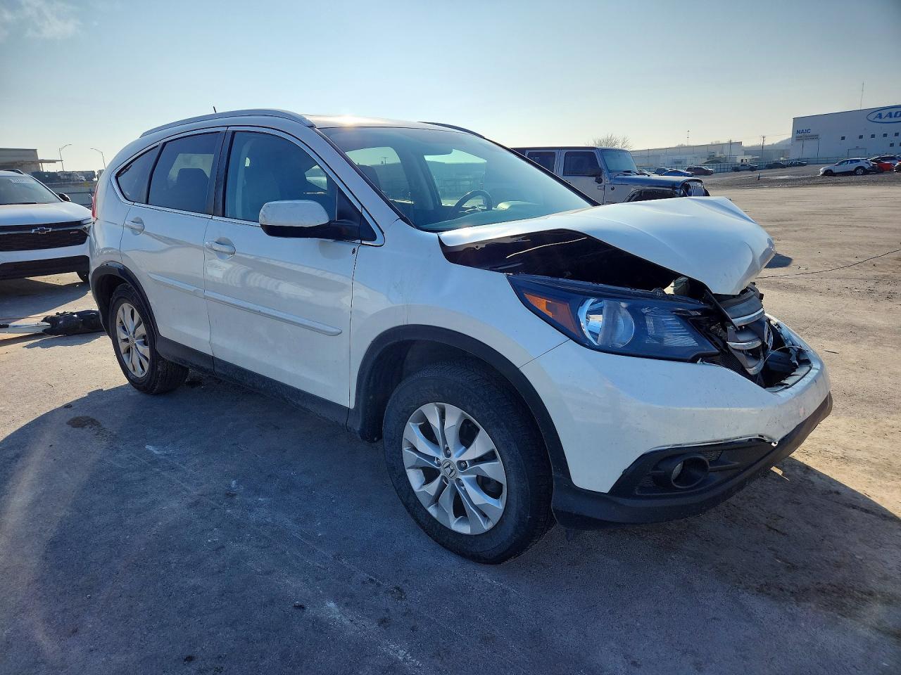 2014 Honda Cr-v Exl Белый vin: 5J6RM4H7XEL085658
