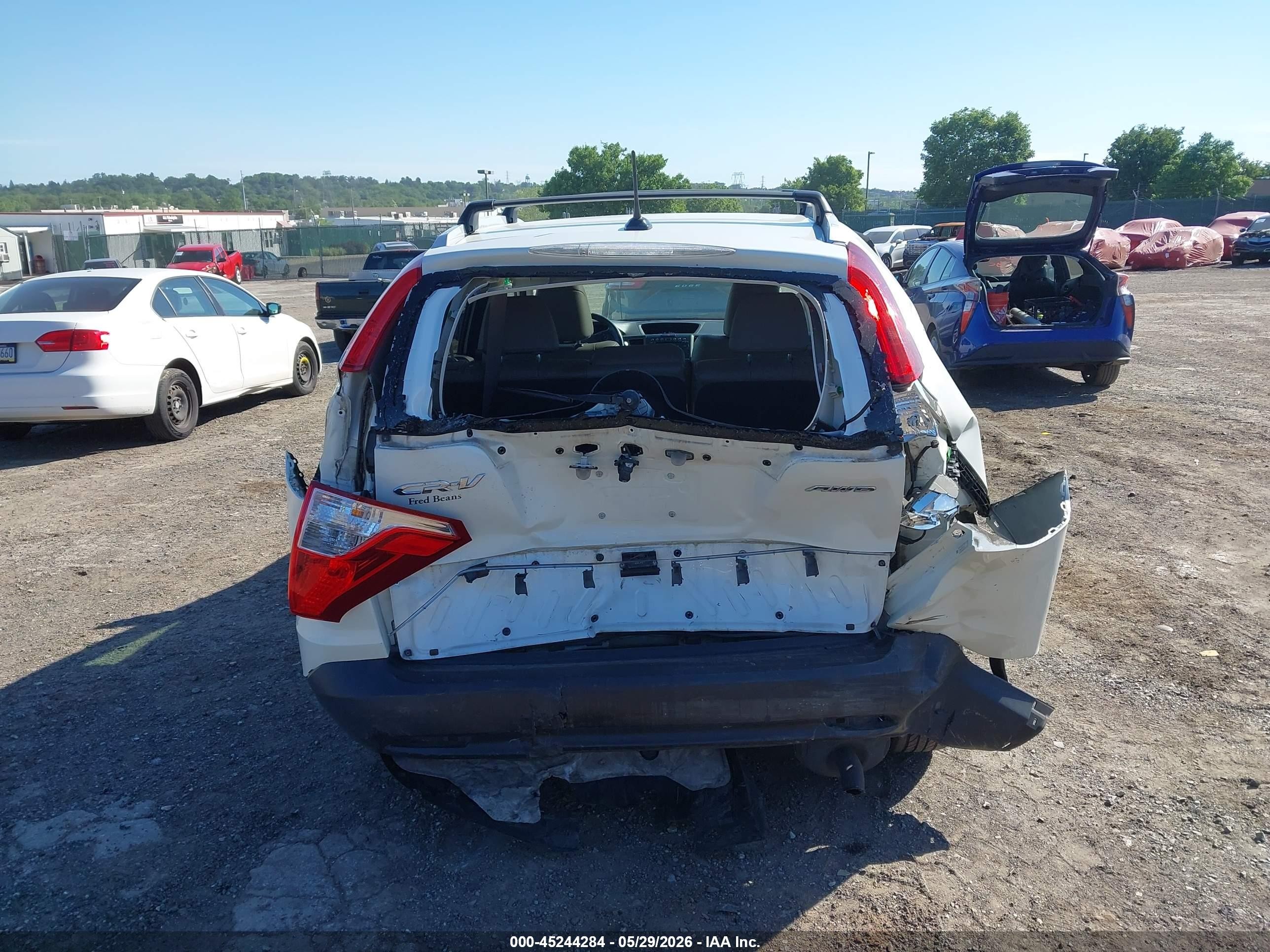 2014 Honda Cr-v Ex-l White vin: 5J6RM4H7XEL091797