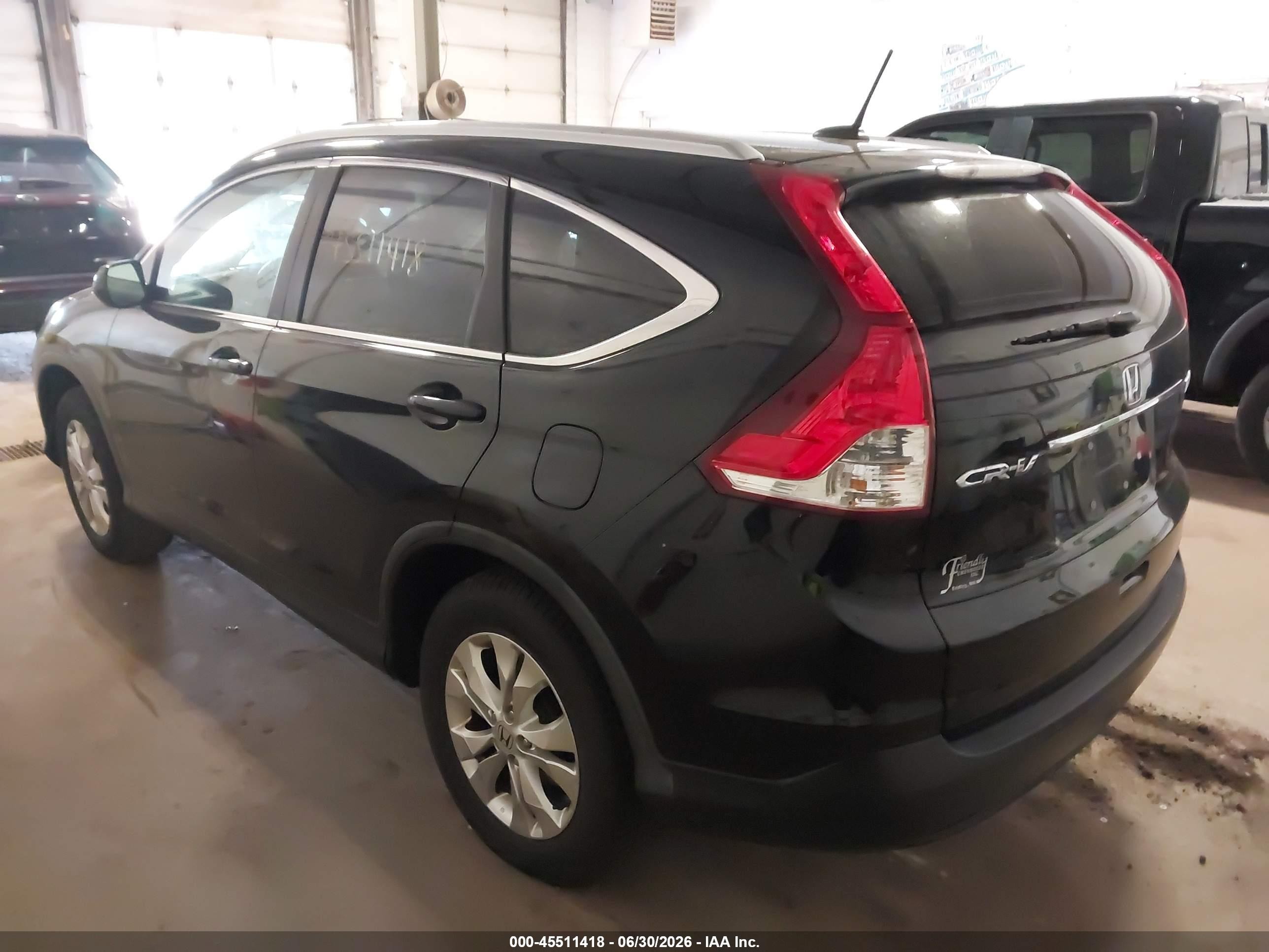 2014 Honda Cr-v Ex-l Черный vin: 5J6RM4H7XEL106413